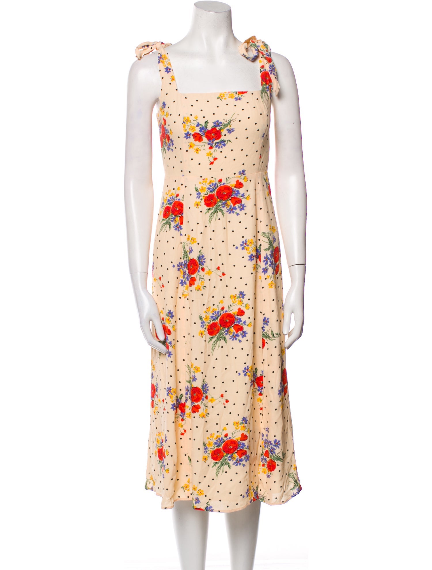 Sézane Floral Print Midi Length Dress w/ Tags