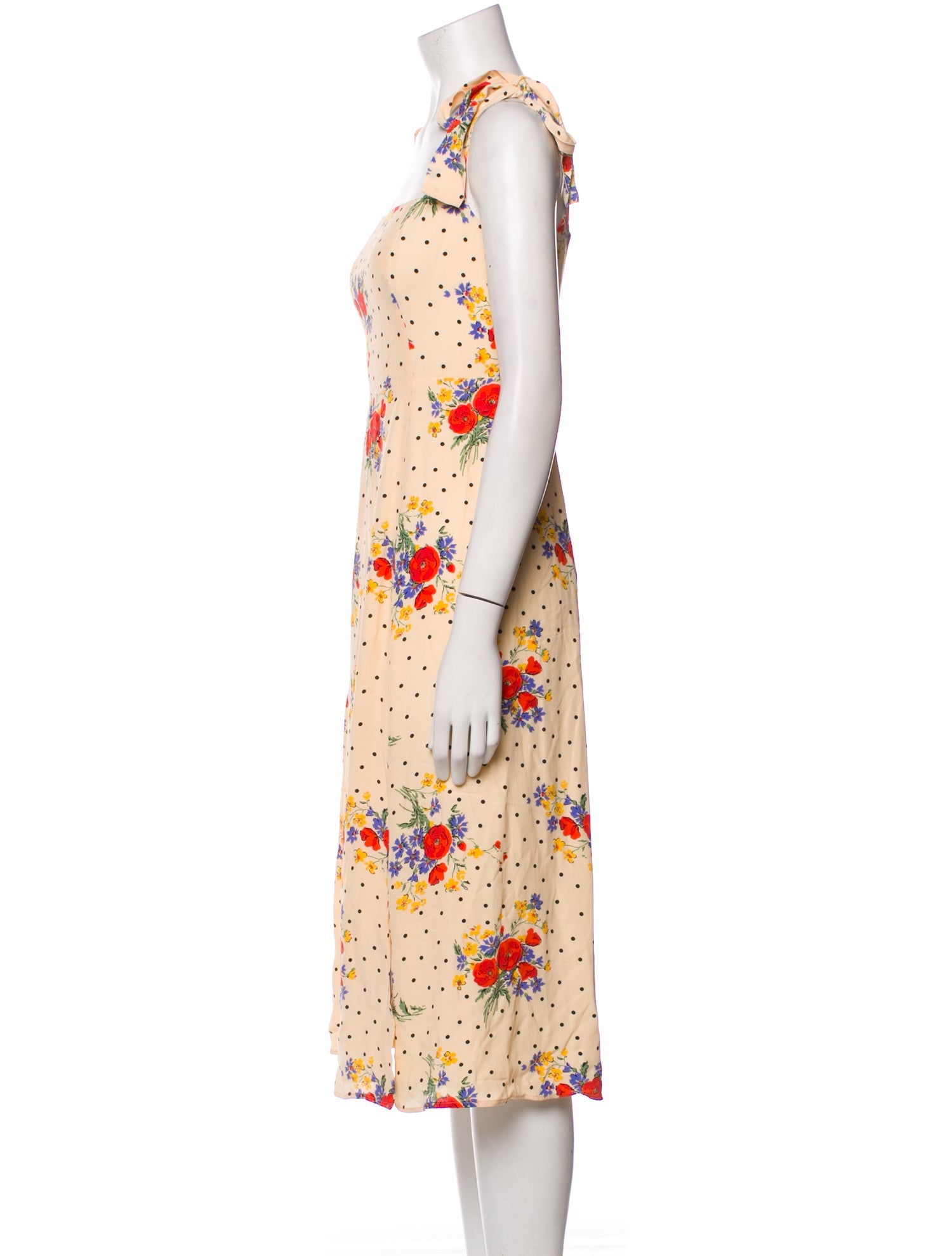 Sézane Floral Print Midi Length Dress w/ Tags