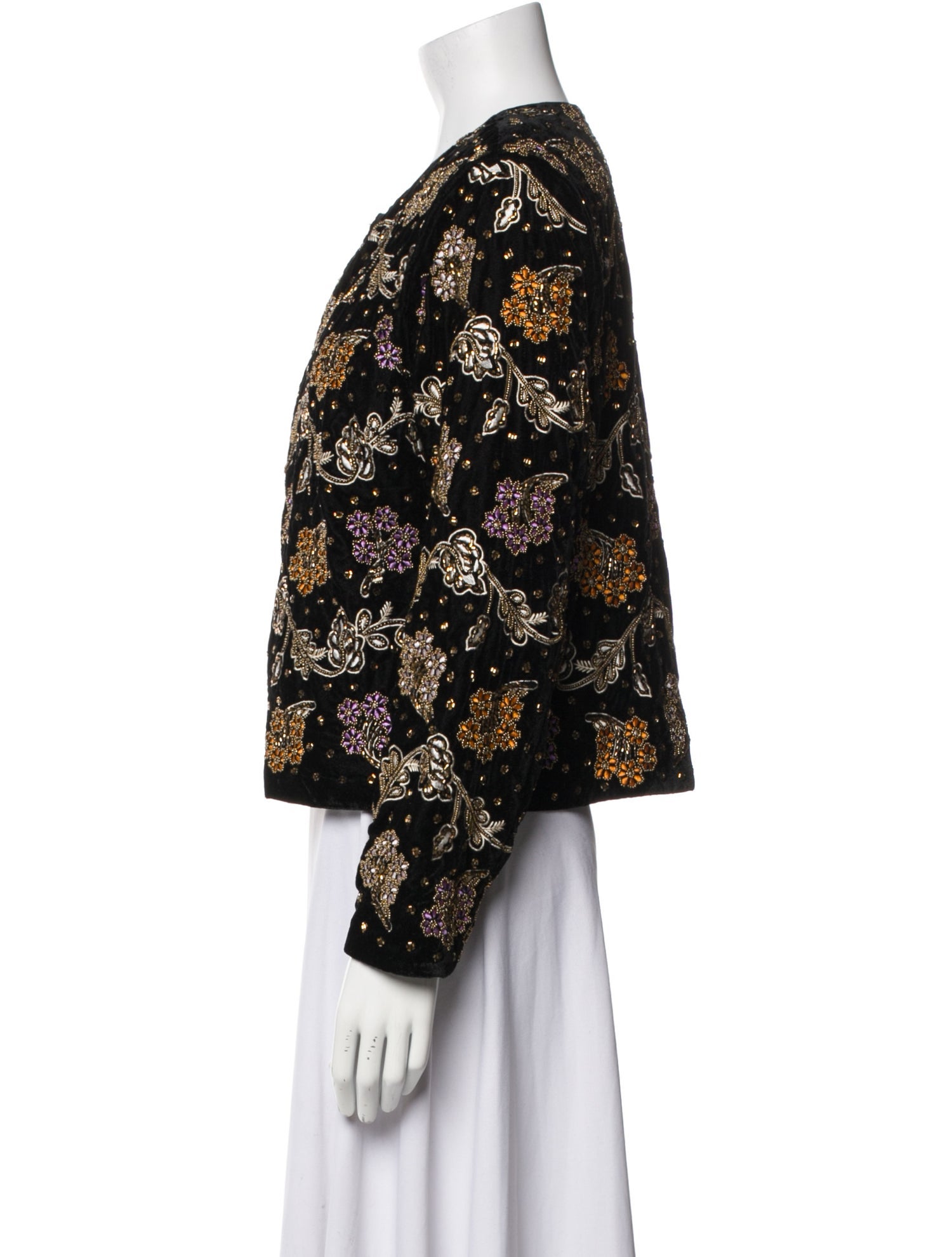 Sézane Printed Evening Jacket