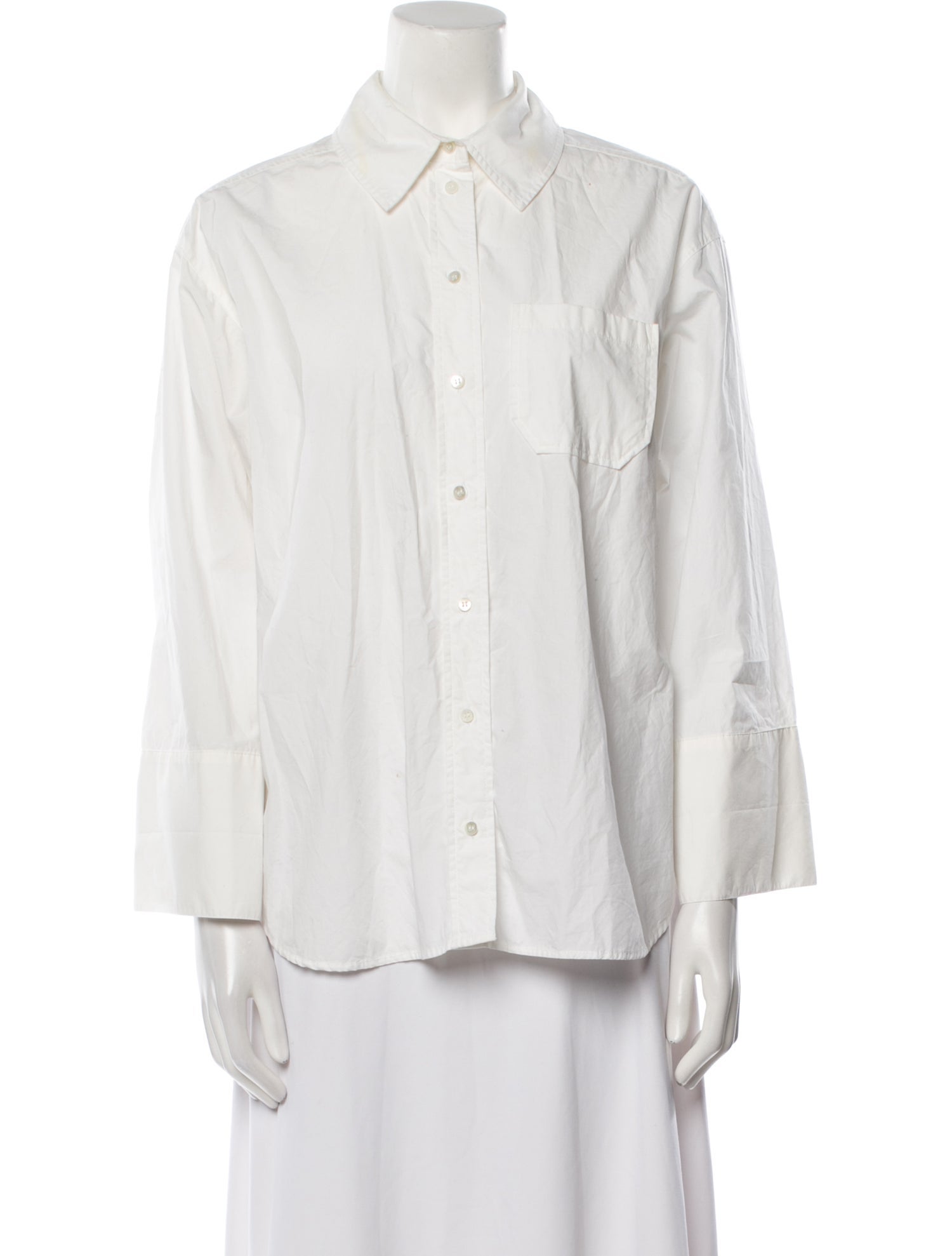 Sézane Long Sleeve Button-Up Top