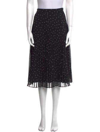 Sézane Polka Dot Print Knee-Length Skirt