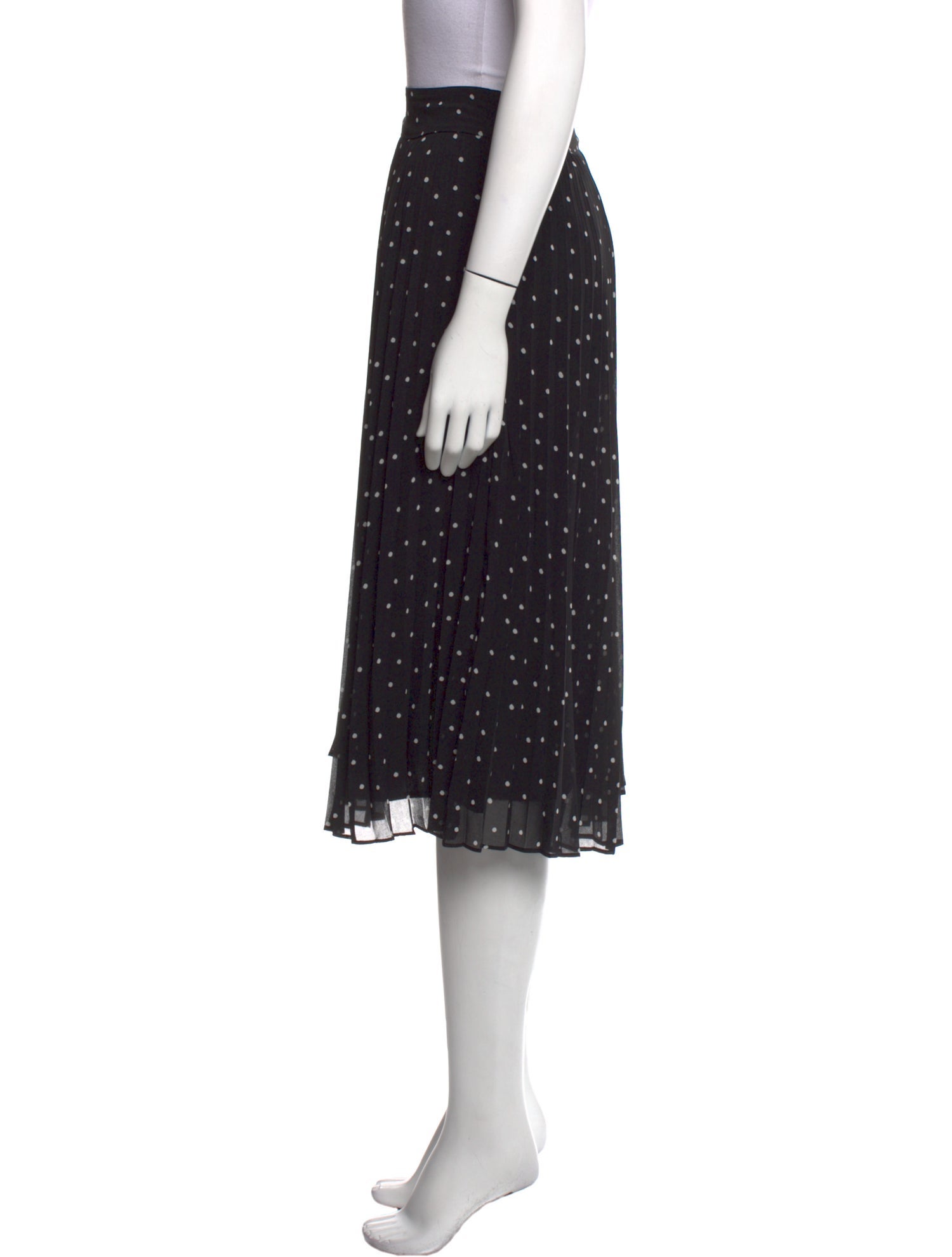 Sézane Polka Dot Print Knee-Length Skirt
