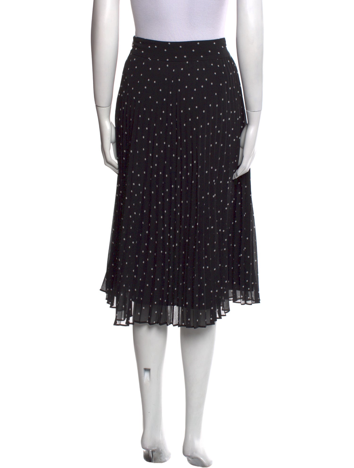 Sézane Polka Dot Print Knee-Length Skirt