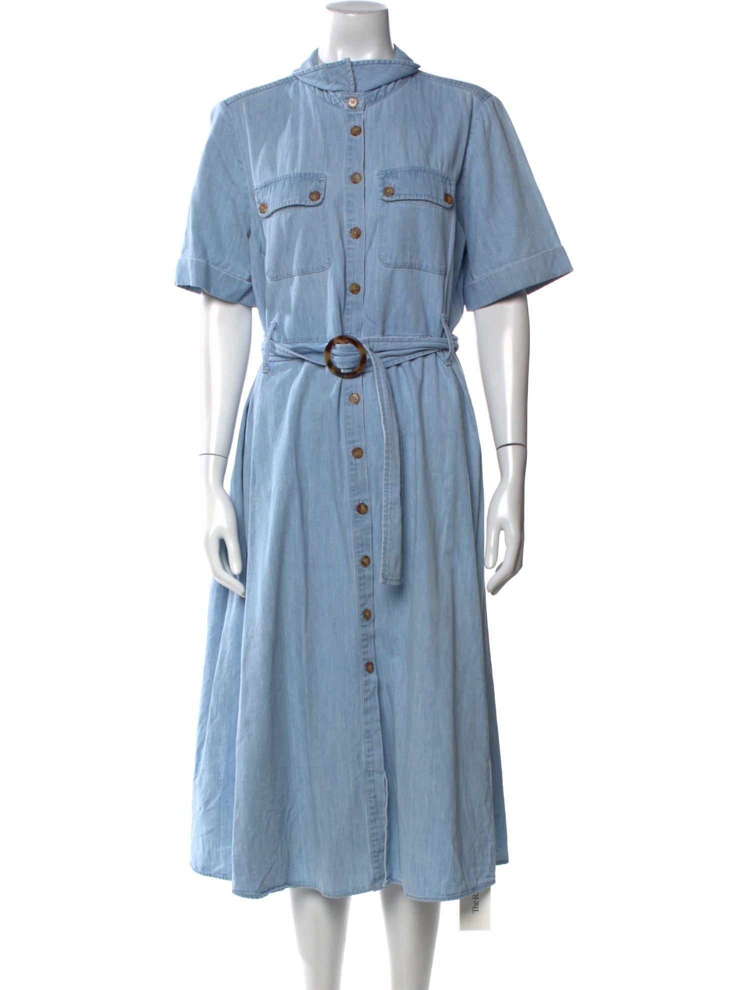 Sézane Mock Neck Midi Length Dress