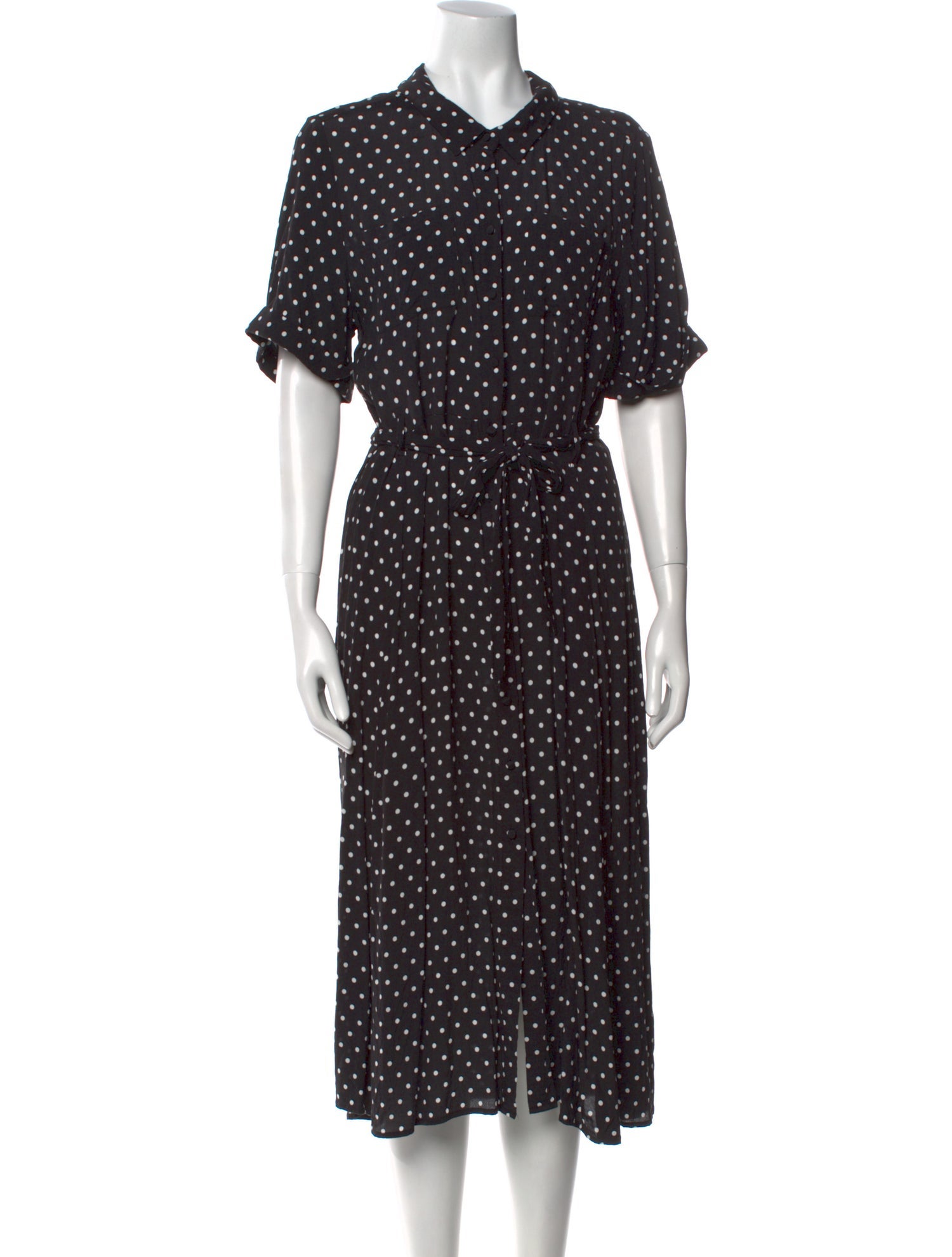 Sézane Silk Midi Length Dress