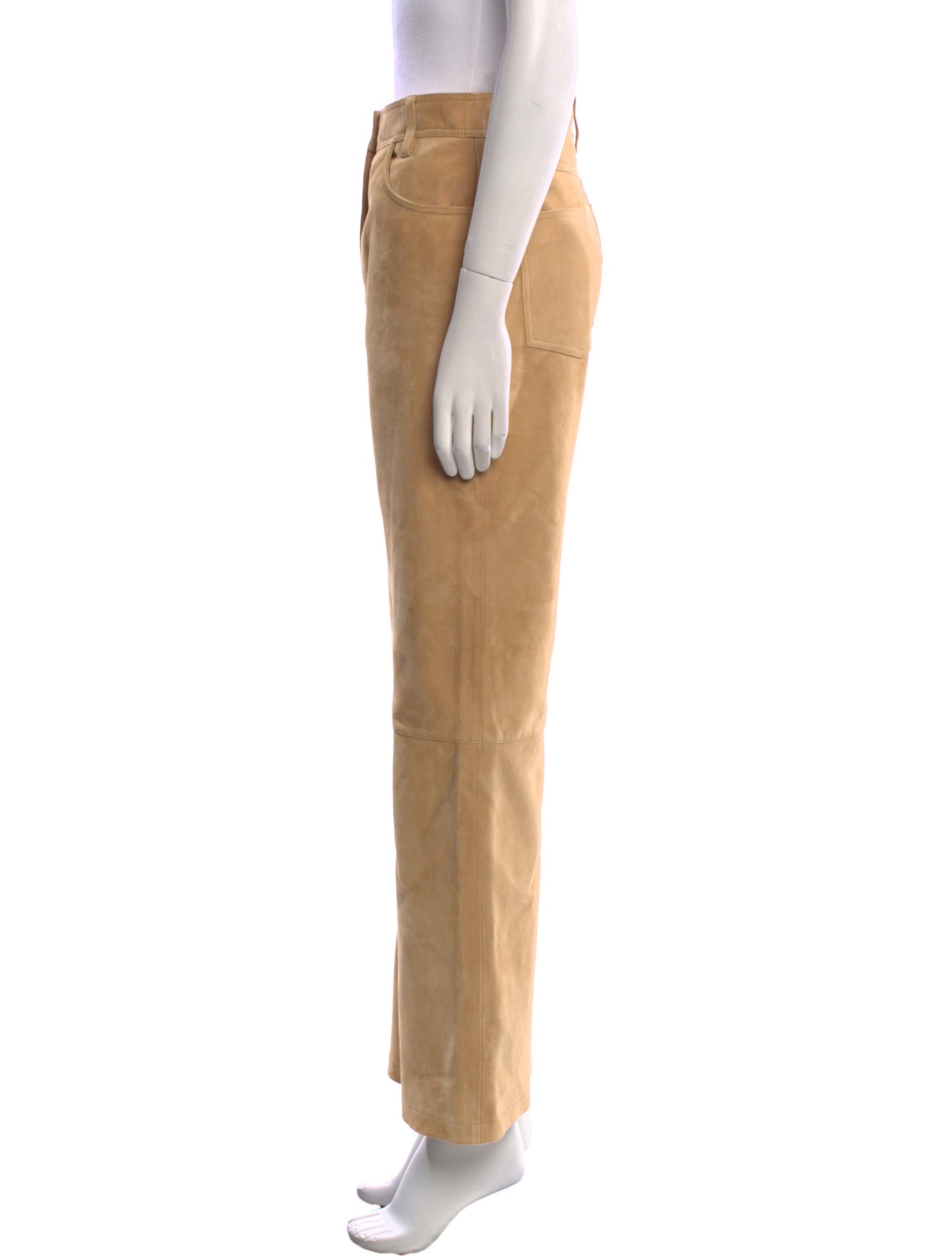 Sézane Leather Wide Leg Pants