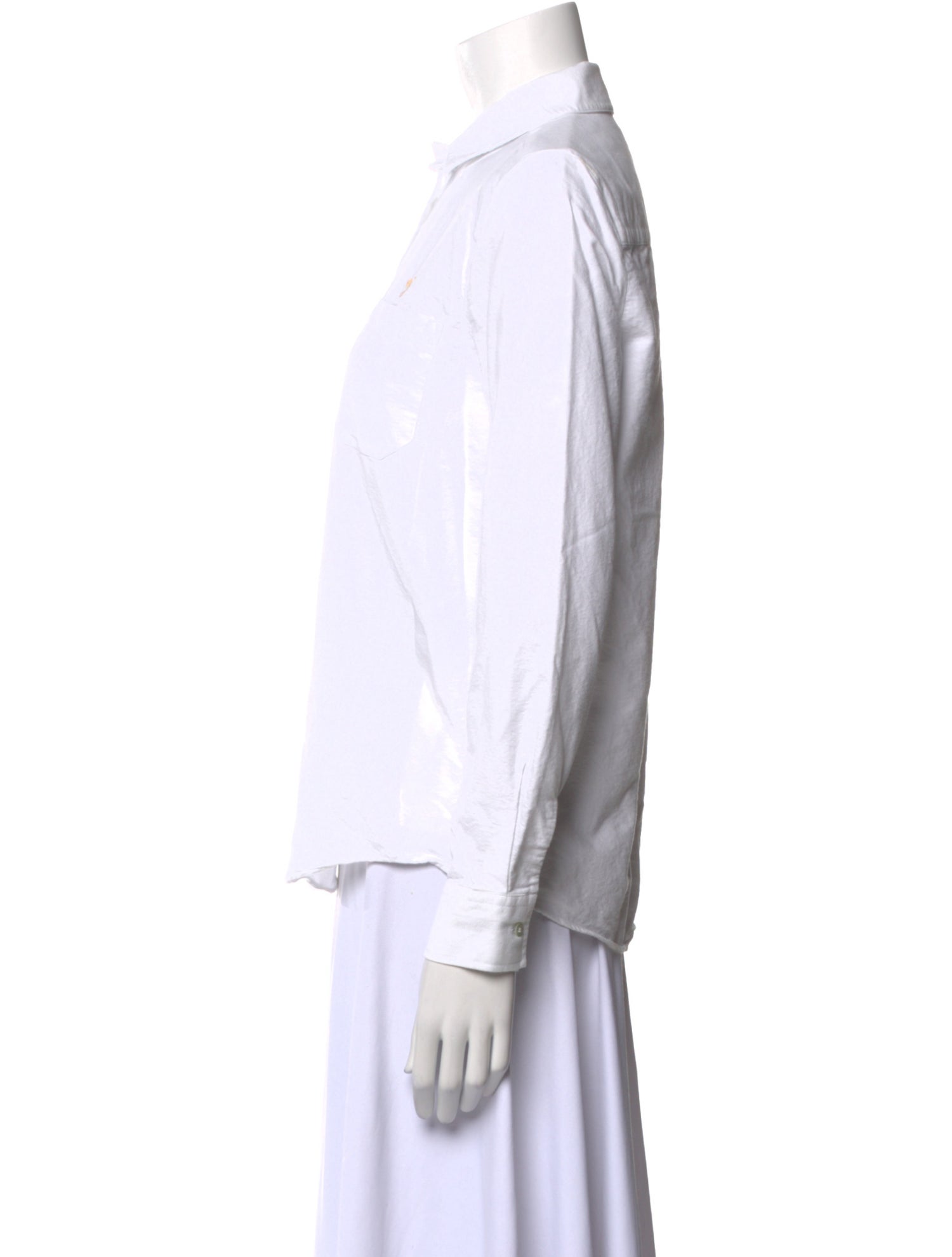 Sézane Long Sleeve Button-Up Top