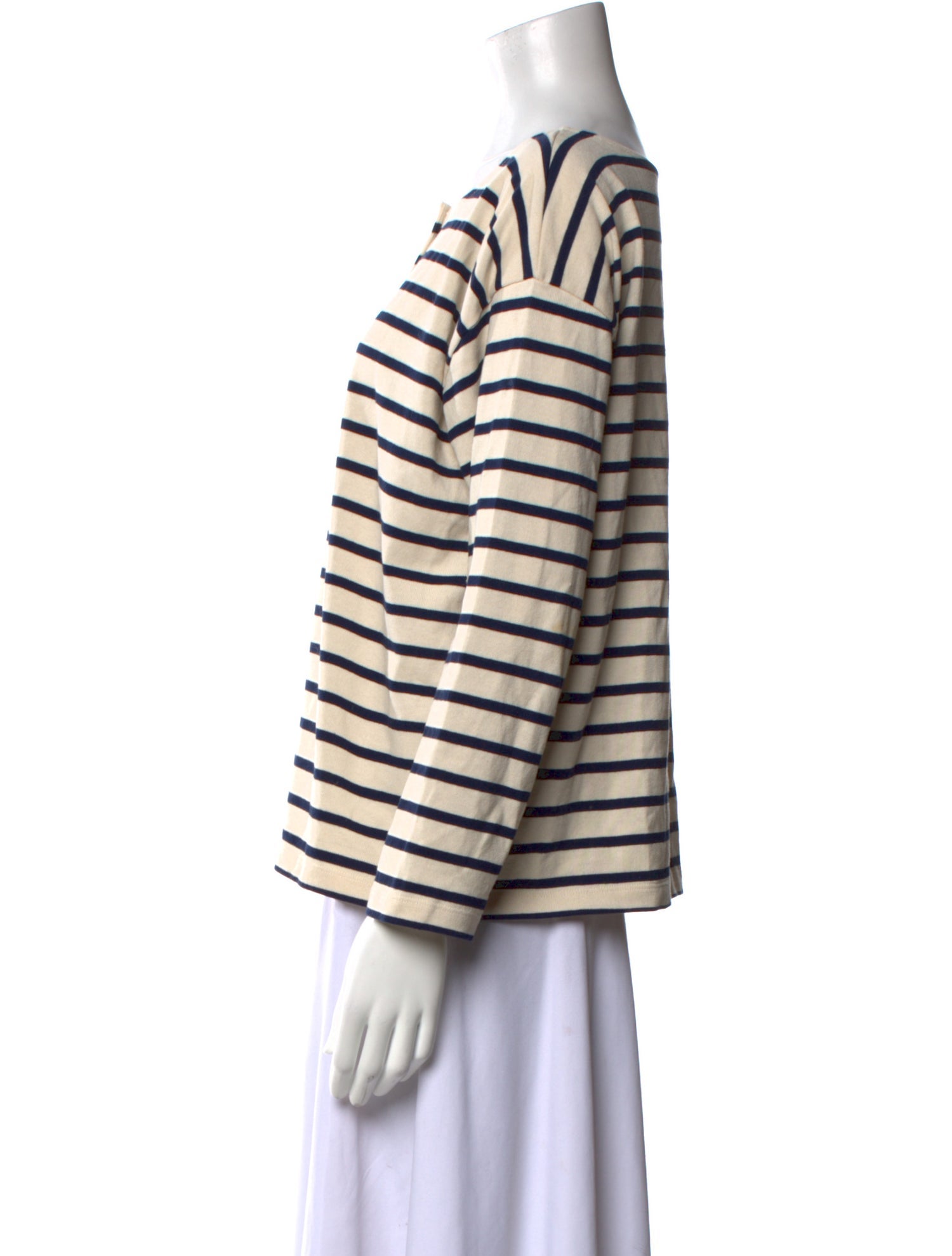 Sézane Striped Scoop Neck Top
