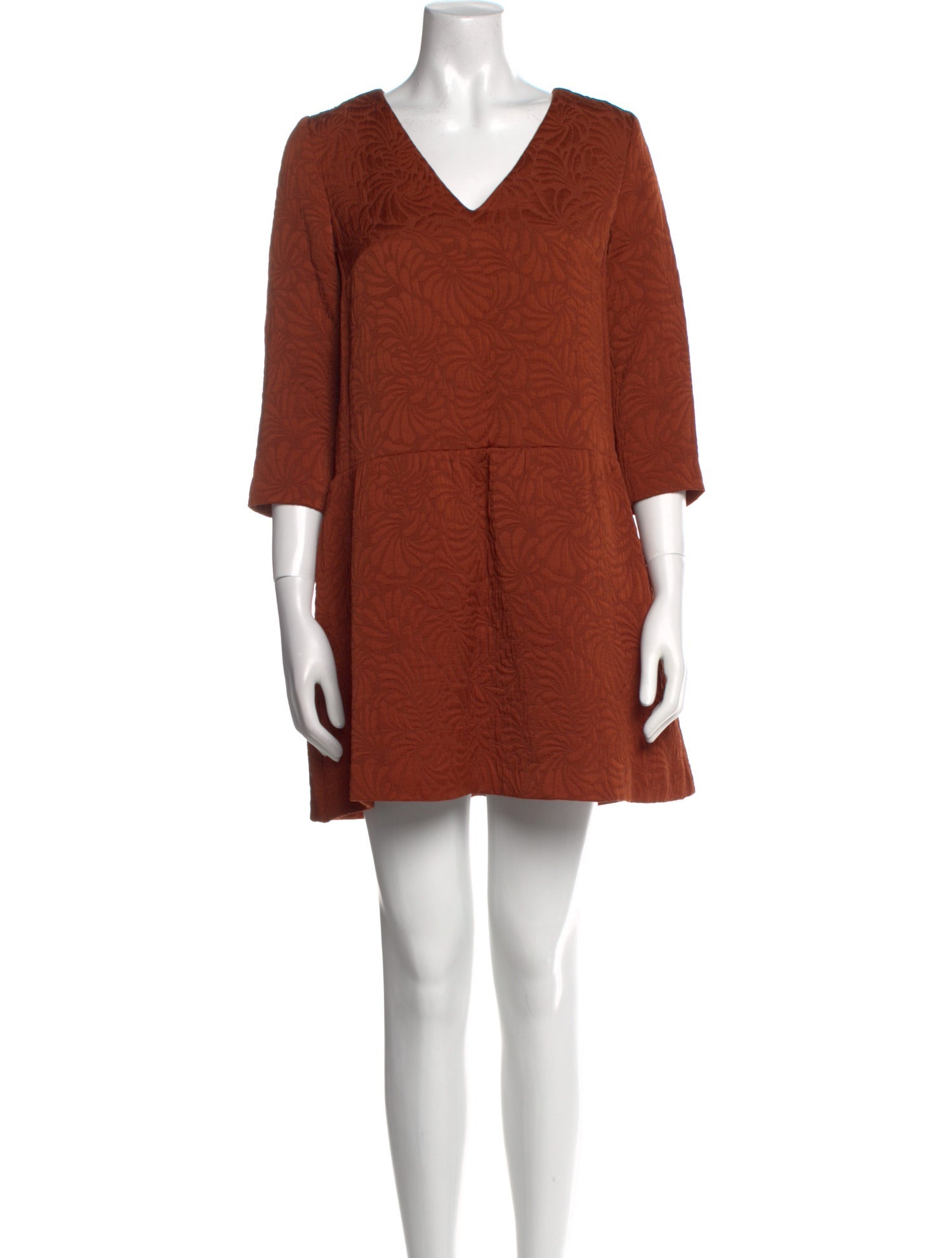 Sézane V-Neck Mini Dress