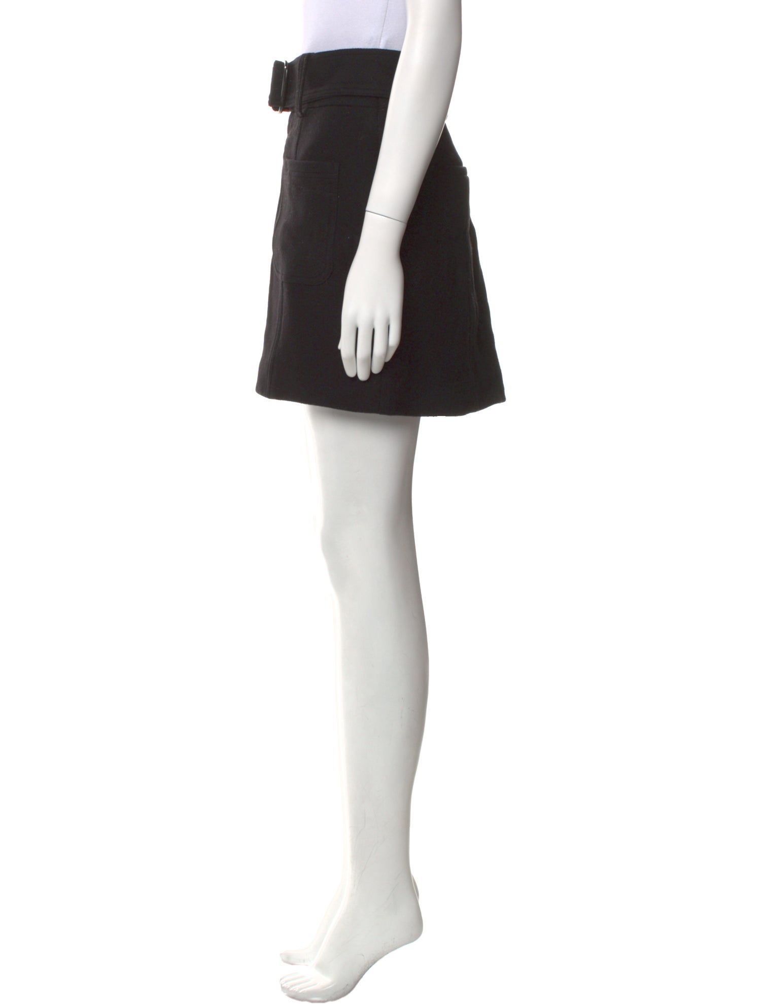 Sézane Virgin Wool Mini Skirt