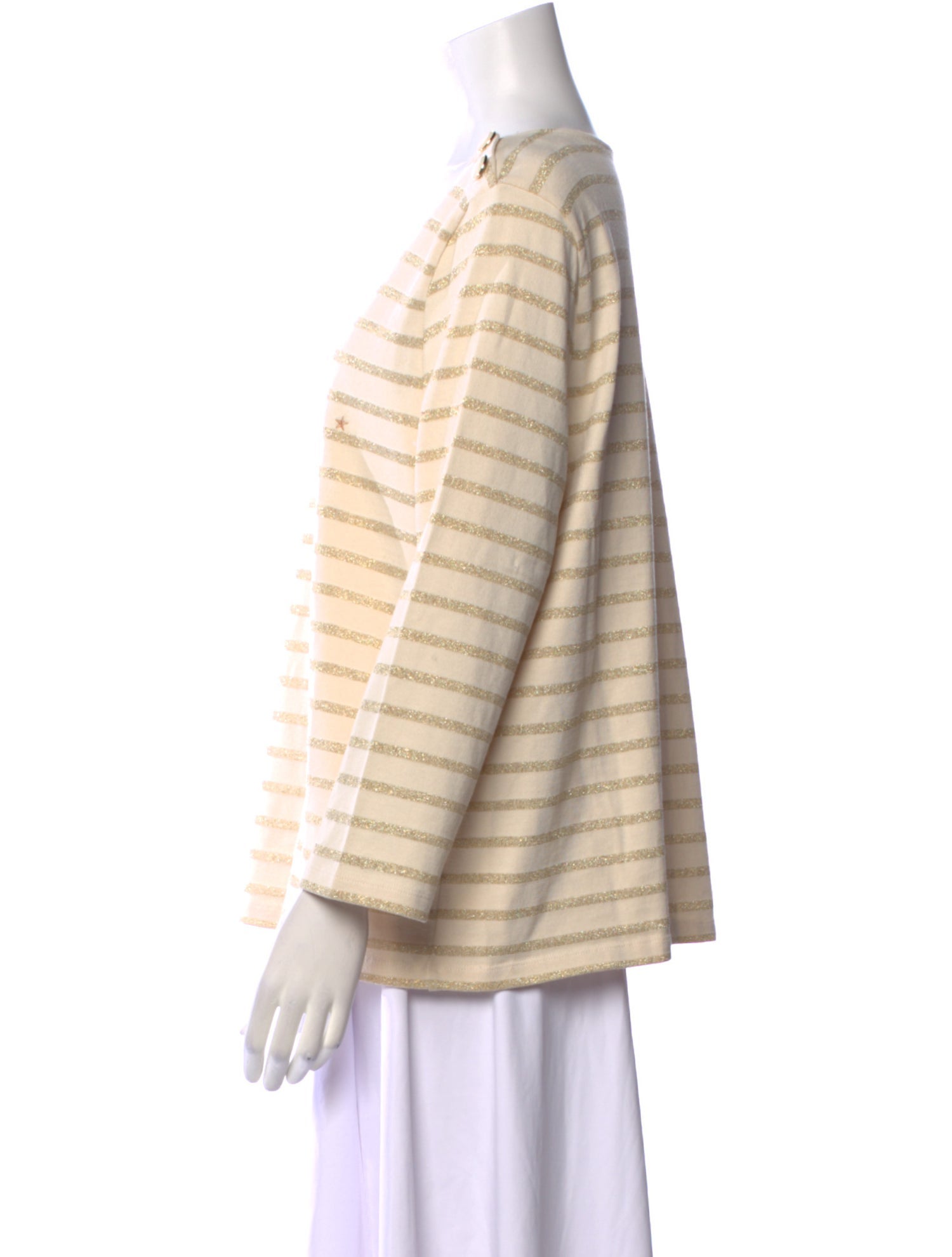 Sézane Striped Scoop Neck Top