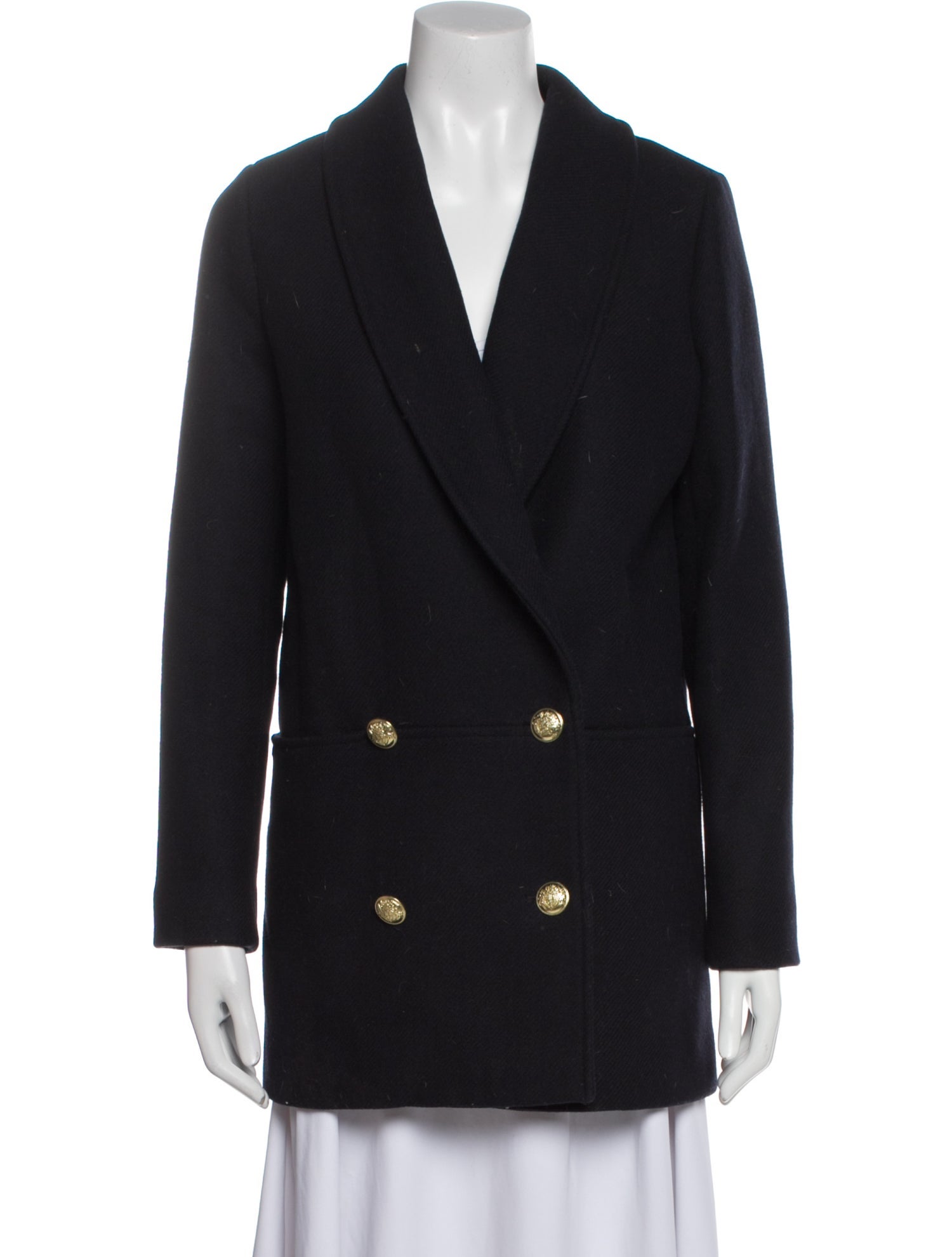 Sézane Wool Peacoat