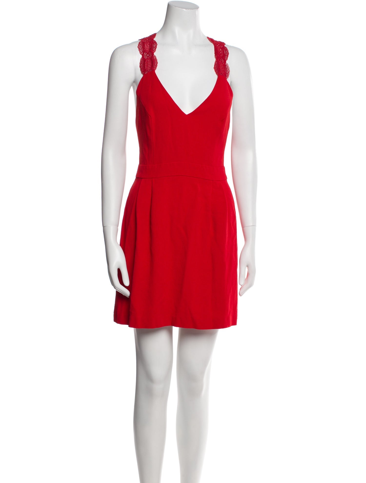 Sézane V-Neck Mini Dress