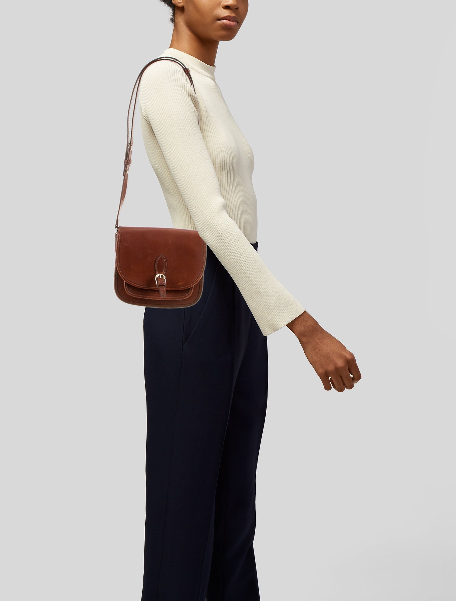 Sézane Leather Shoulder Bag