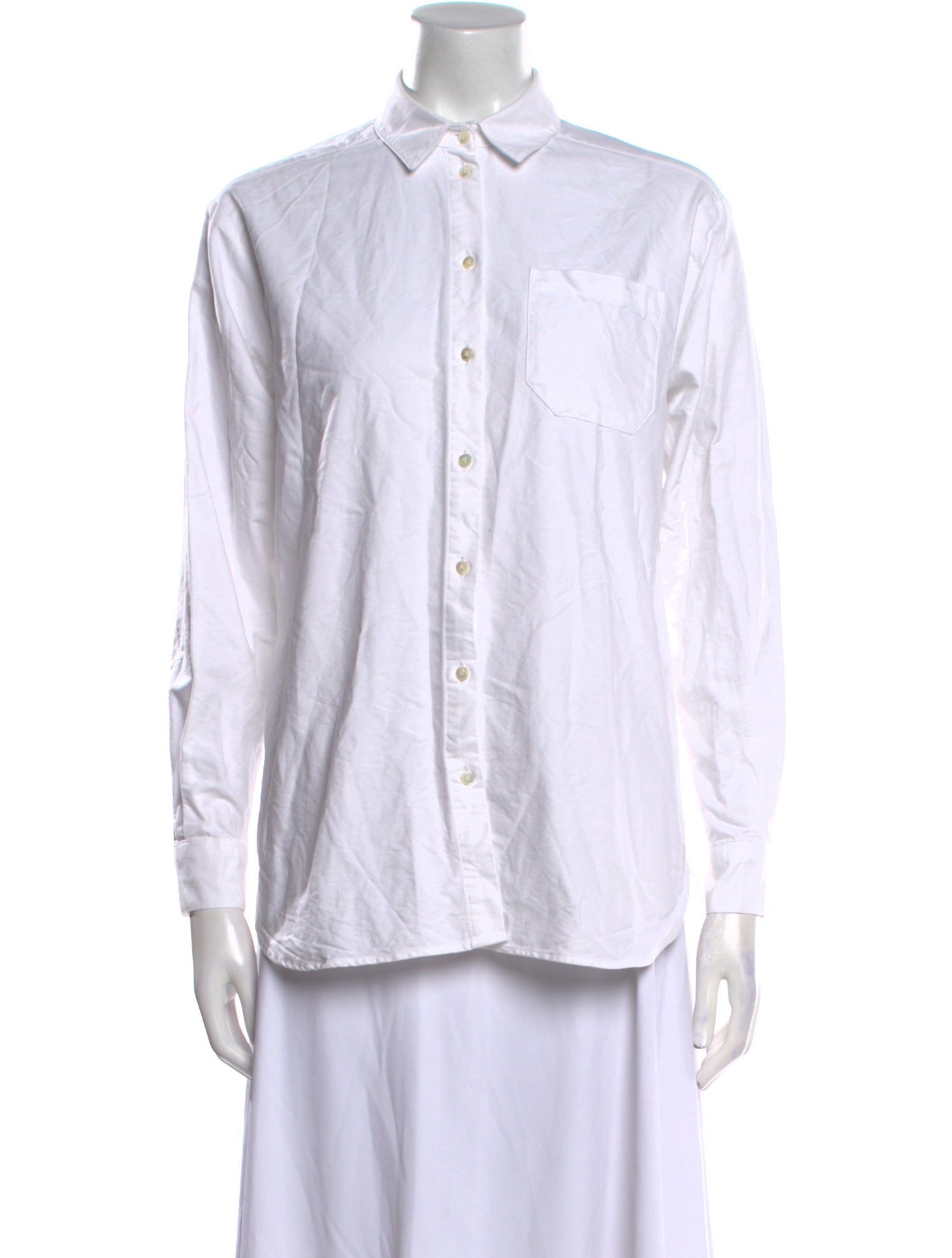 Sézane Long Sleeve Button-Up Top