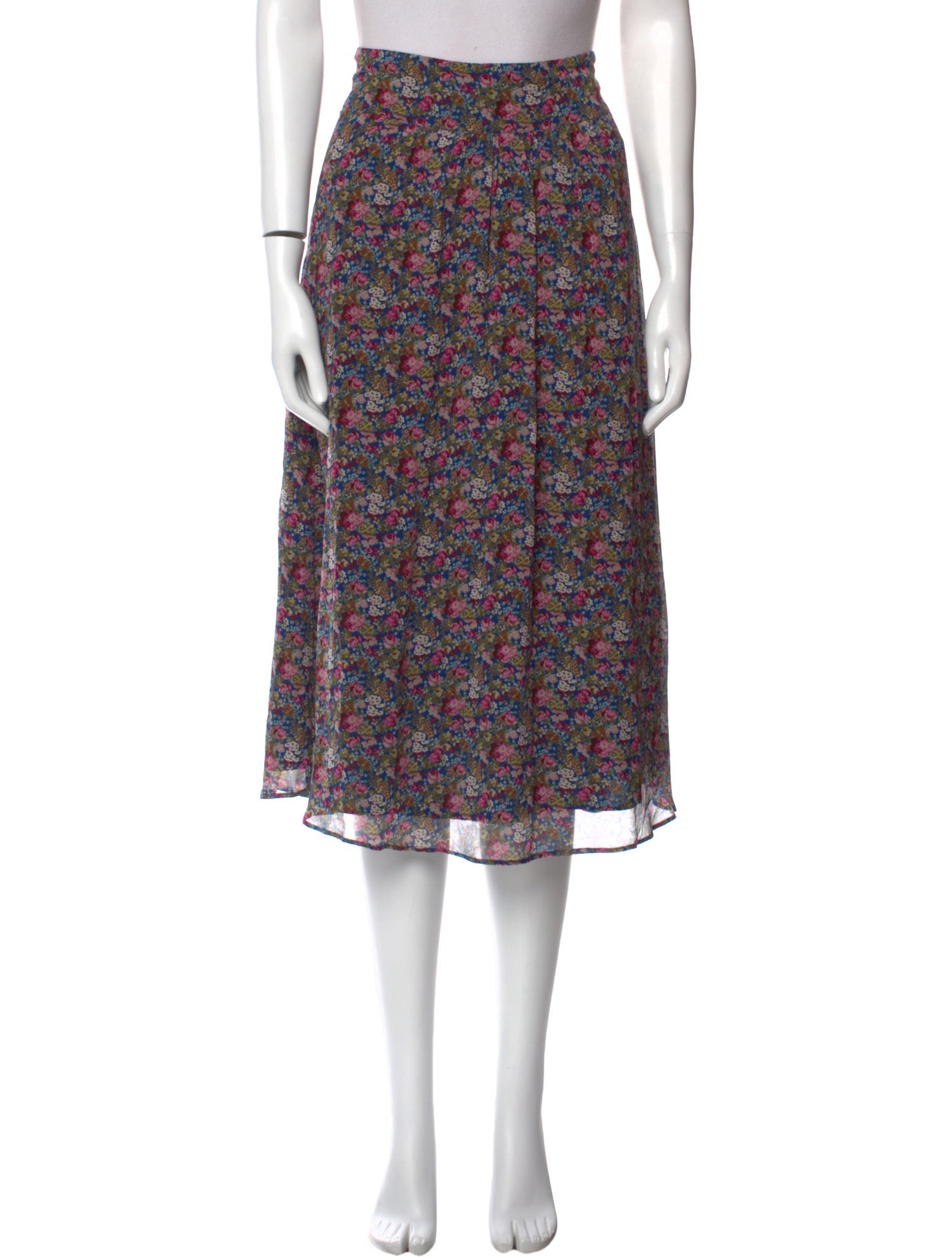 Sézane Floral Print Midi Length Skirt w/ Tags