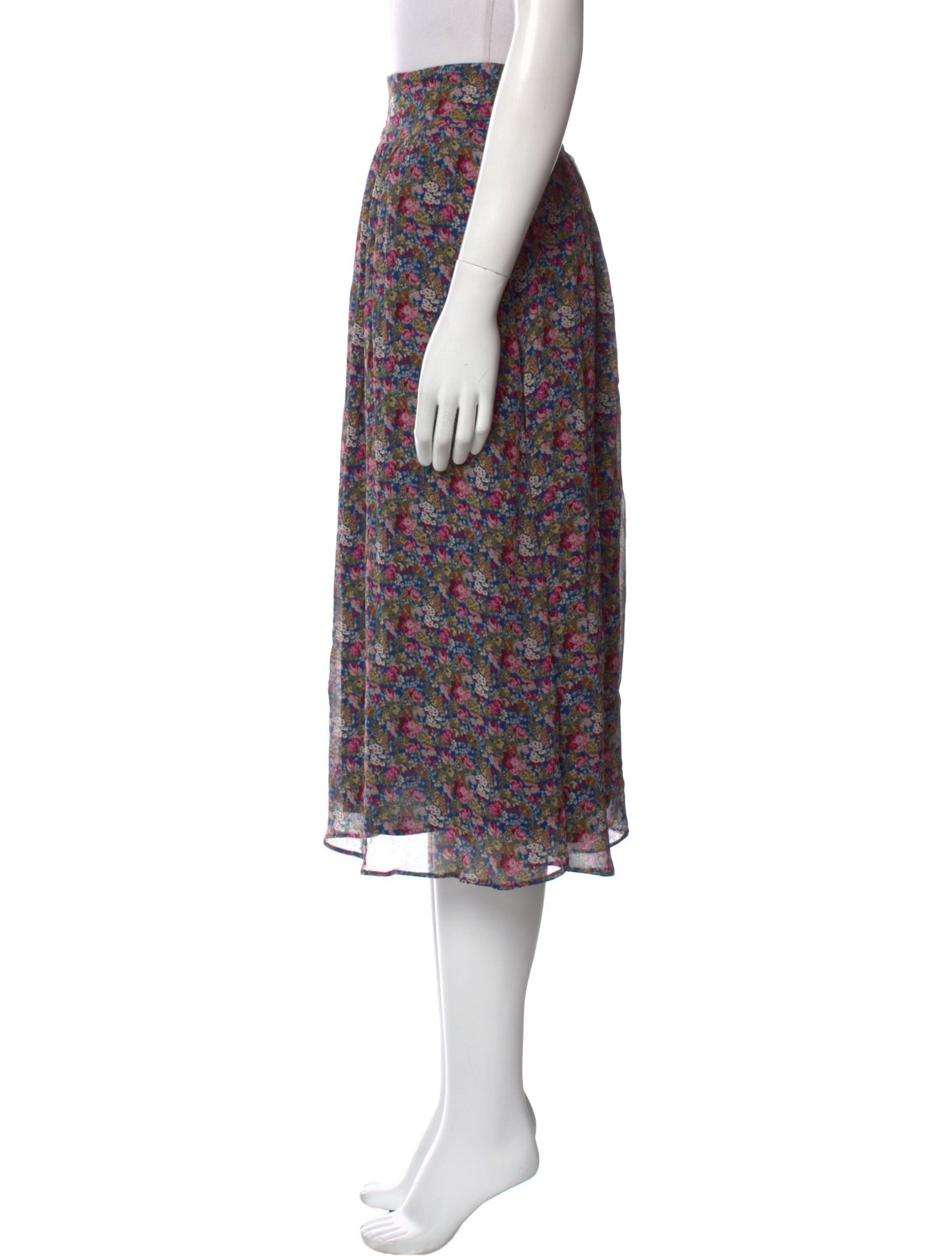 Sézane Floral Print Midi Length Skirt w/ Tags