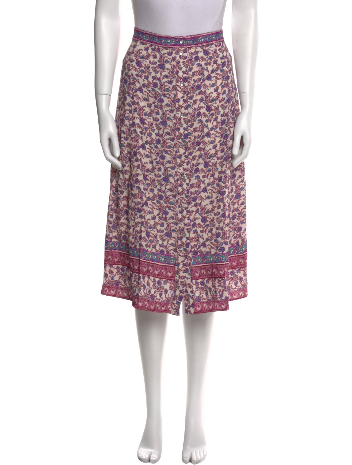 Sézane Floral Print Knee-Length Skirt w/ Tags