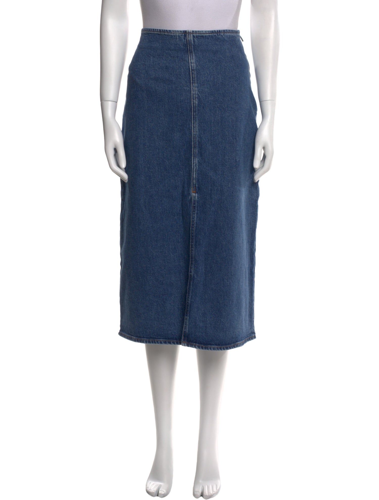 Sézane Whipstitch Trim Midi Length Skirt