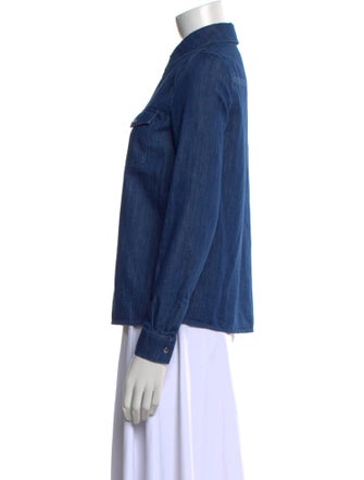 Sézane Long Sleeve Button-Up Top