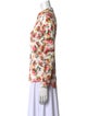 Sézane Floral Print Long Sleeve Button-Up Top