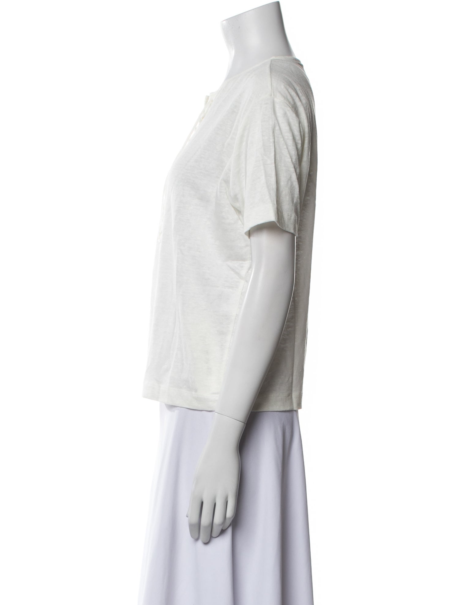 Sézane Linen Crew Neck T-Shirt w/ Tags