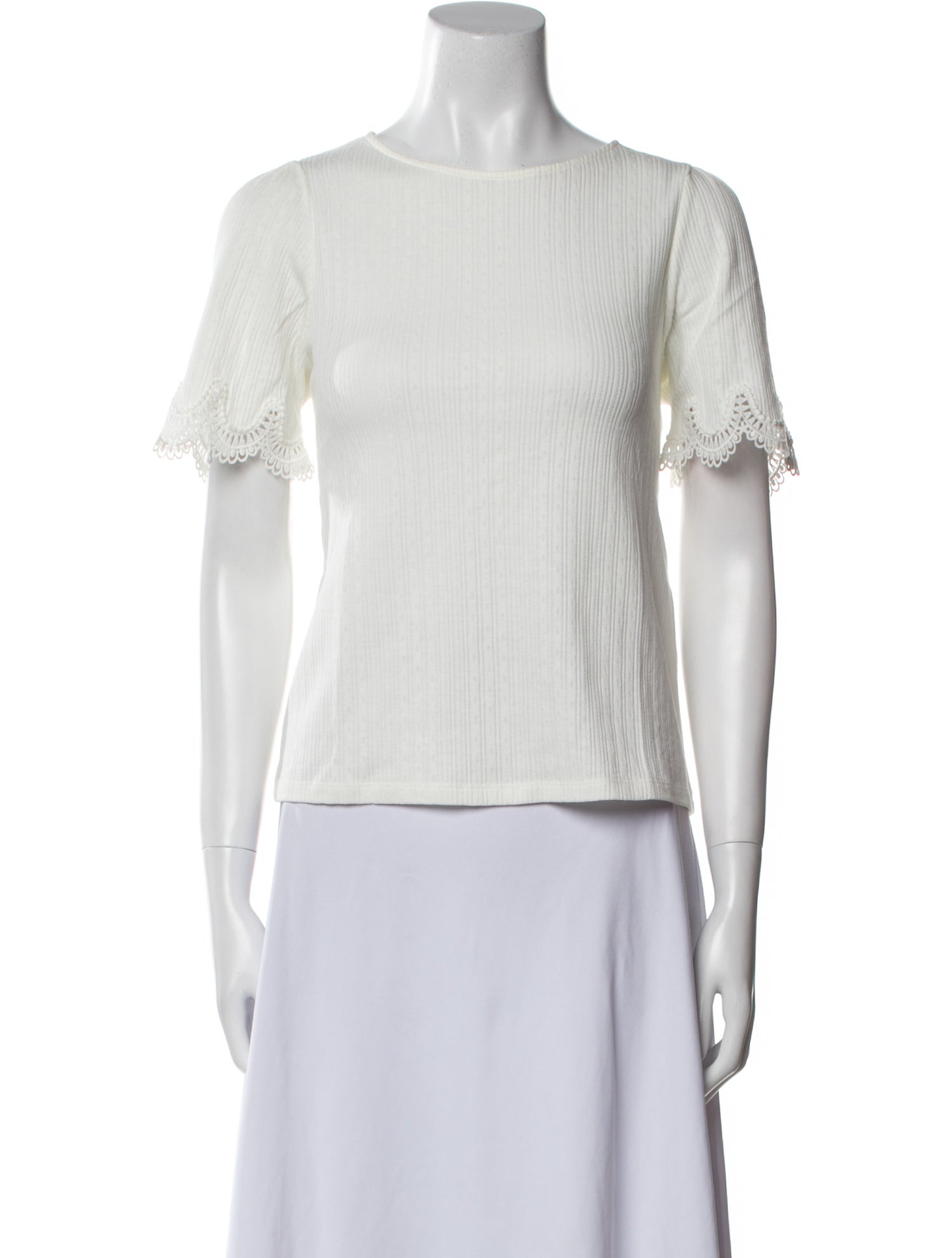 Sézane Scoop Neck Short Sleeve Top w/ Tags