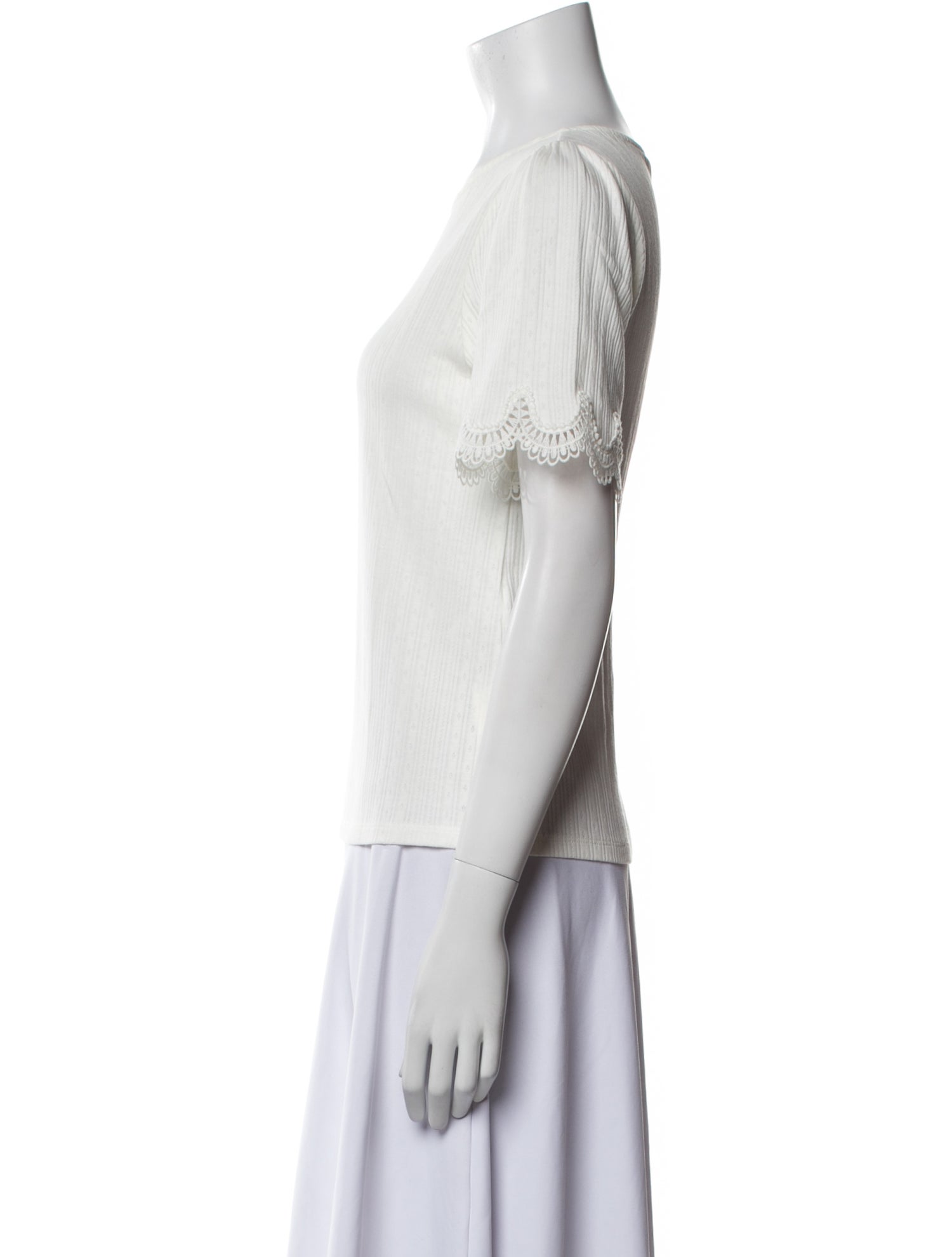 Sézane Scoop Neck Short Sleeve Top w/ Tags