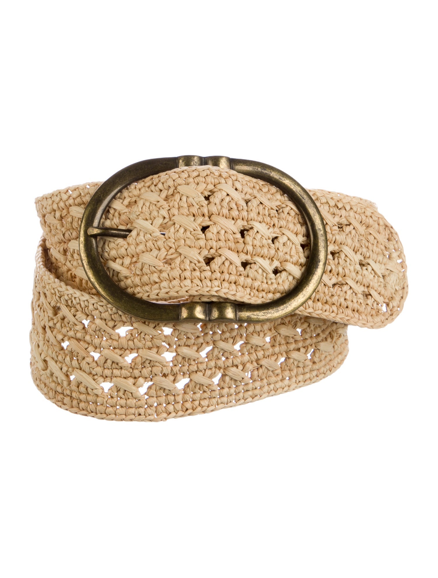 Sézane Wide Raffia Waist Belt