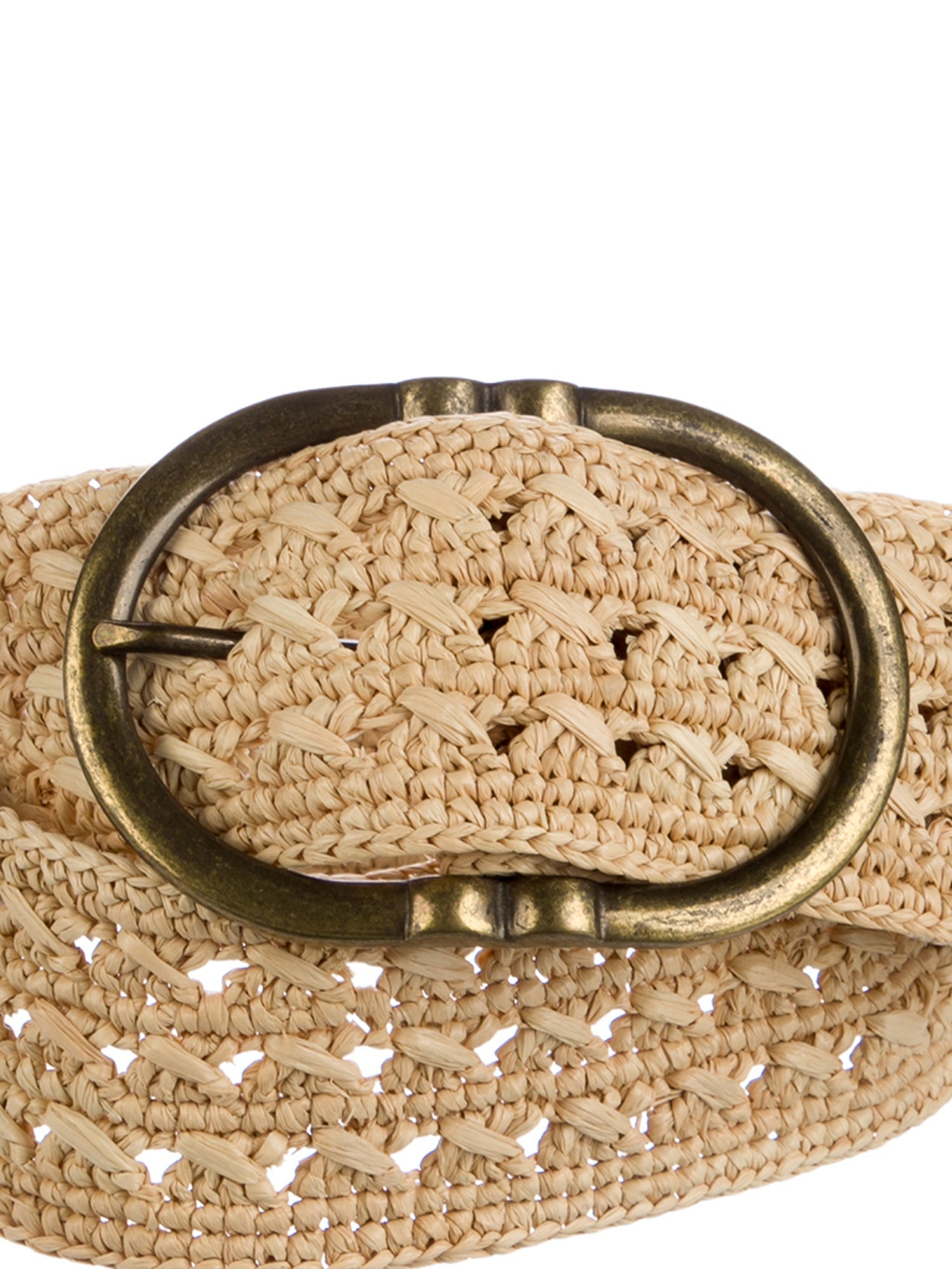 Sézane Wide Raffia Waist Belt