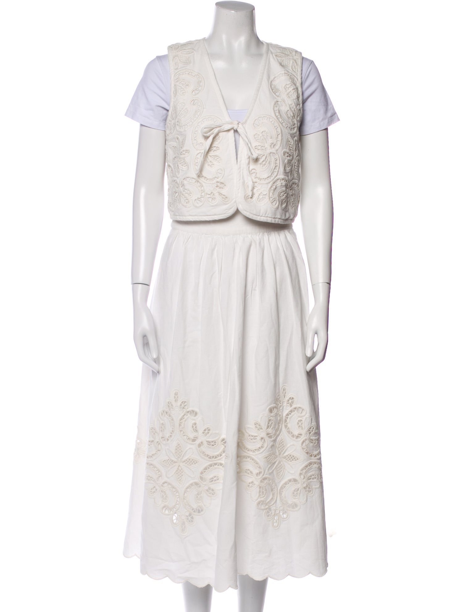 Sézane Nylon Printed Skirt Set