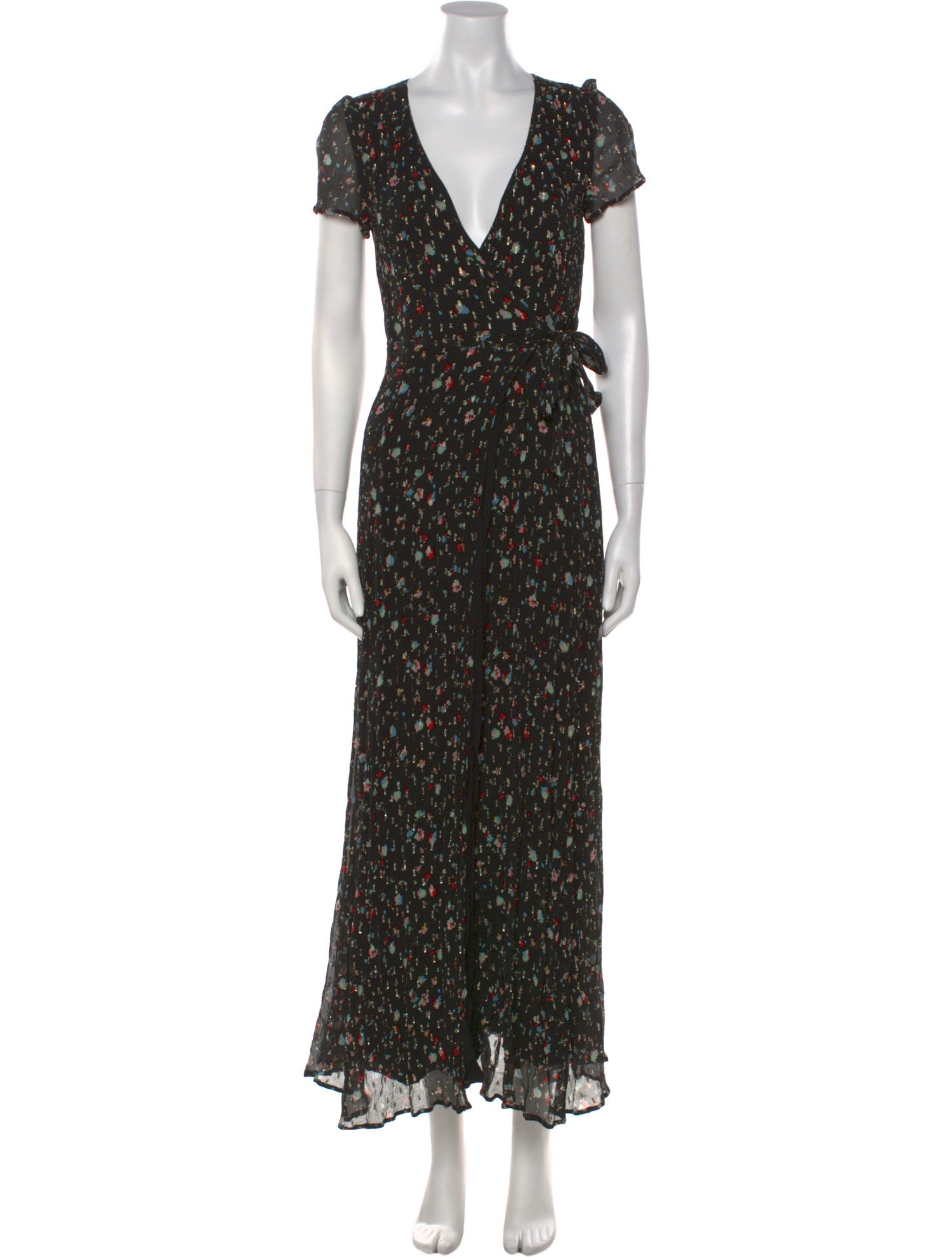 Sézane Silk Long Dress