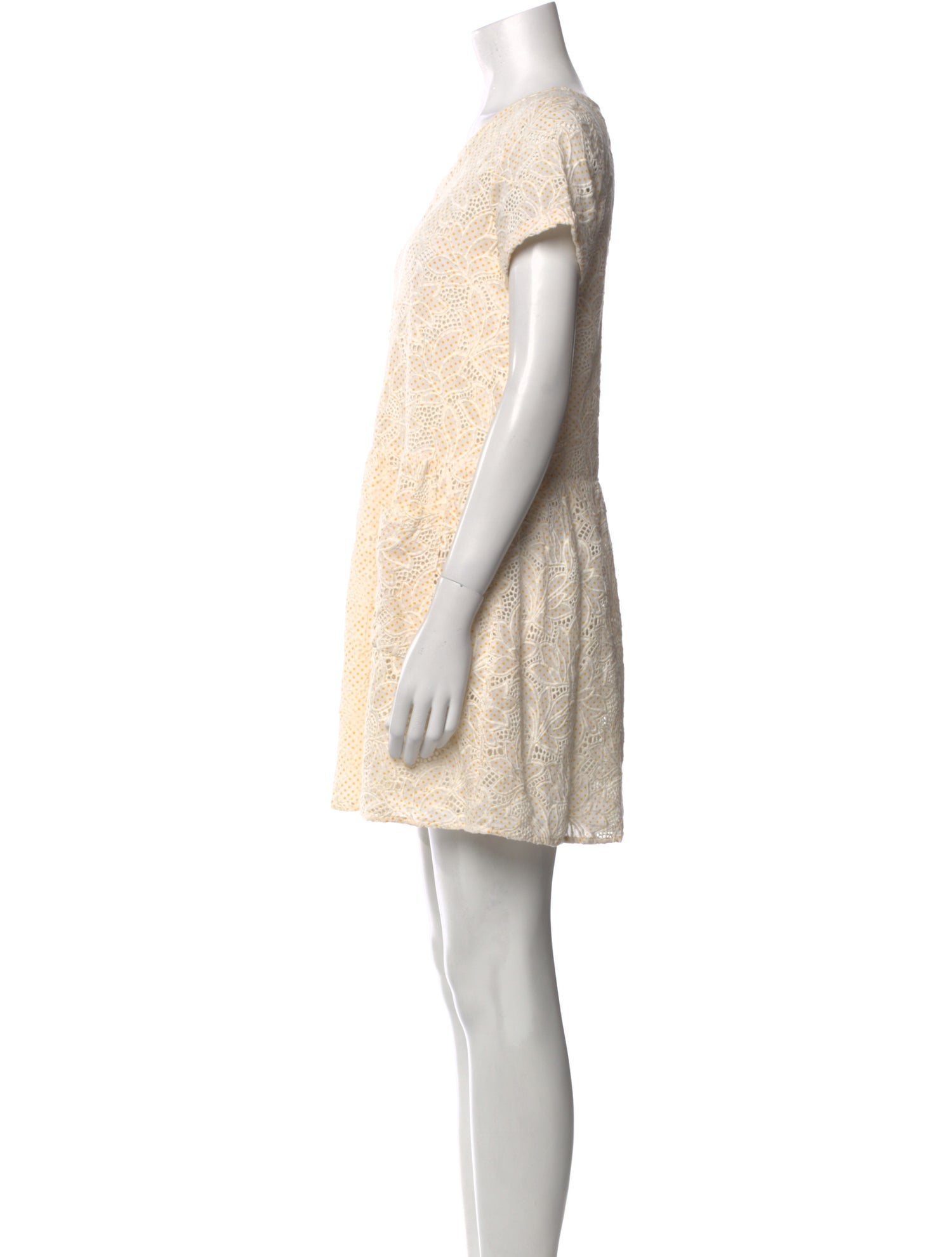 Sézane Bateau Neckline Mini Dress