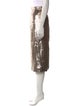 Sézane Sequin Embellishments Knee-Length Skirt