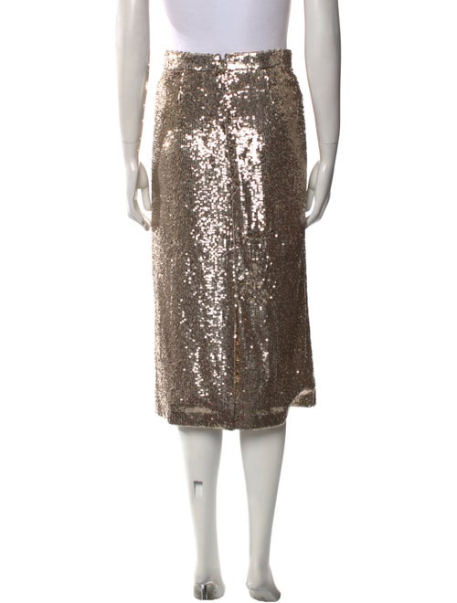 Sézane Sequin Embellishments Knee-Length Skirt