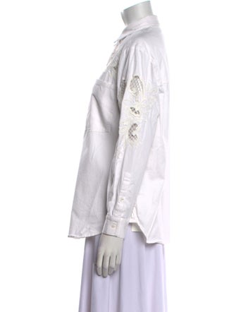 Sézane Long Sleeve Button-Up Top