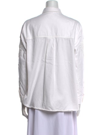 Sézane Long Sleeve Button-Up Top