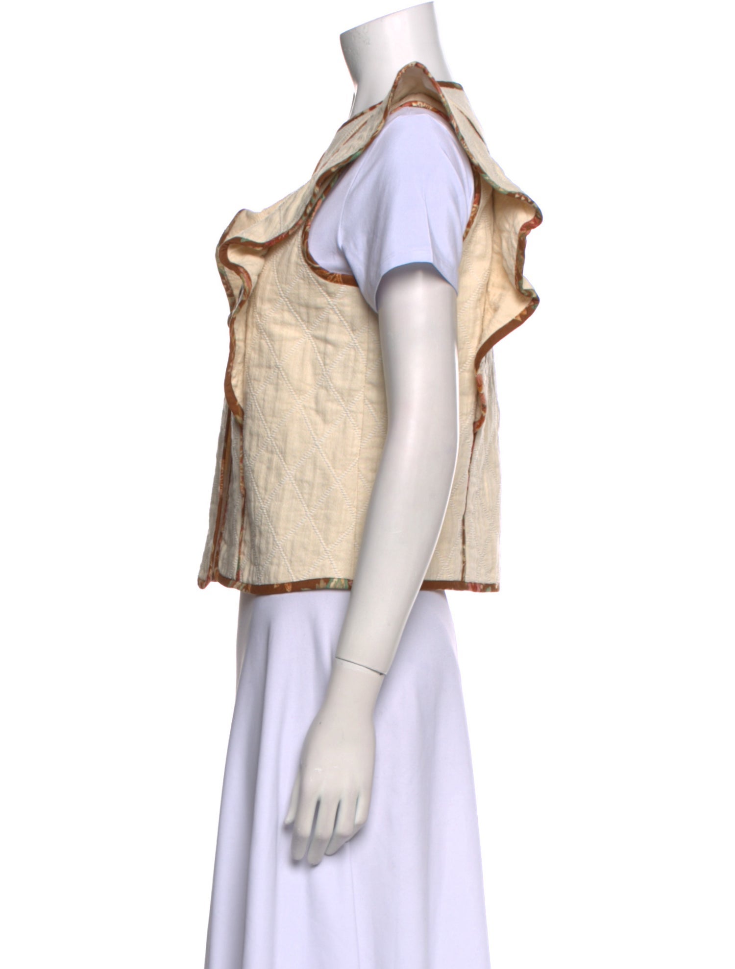 Sézane Printed Crew Neck Blouse w/ Tags