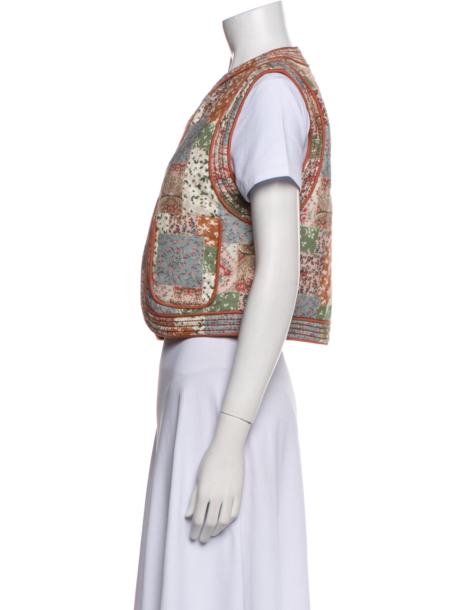 Sézane Paisley Print Vest w/ Tags