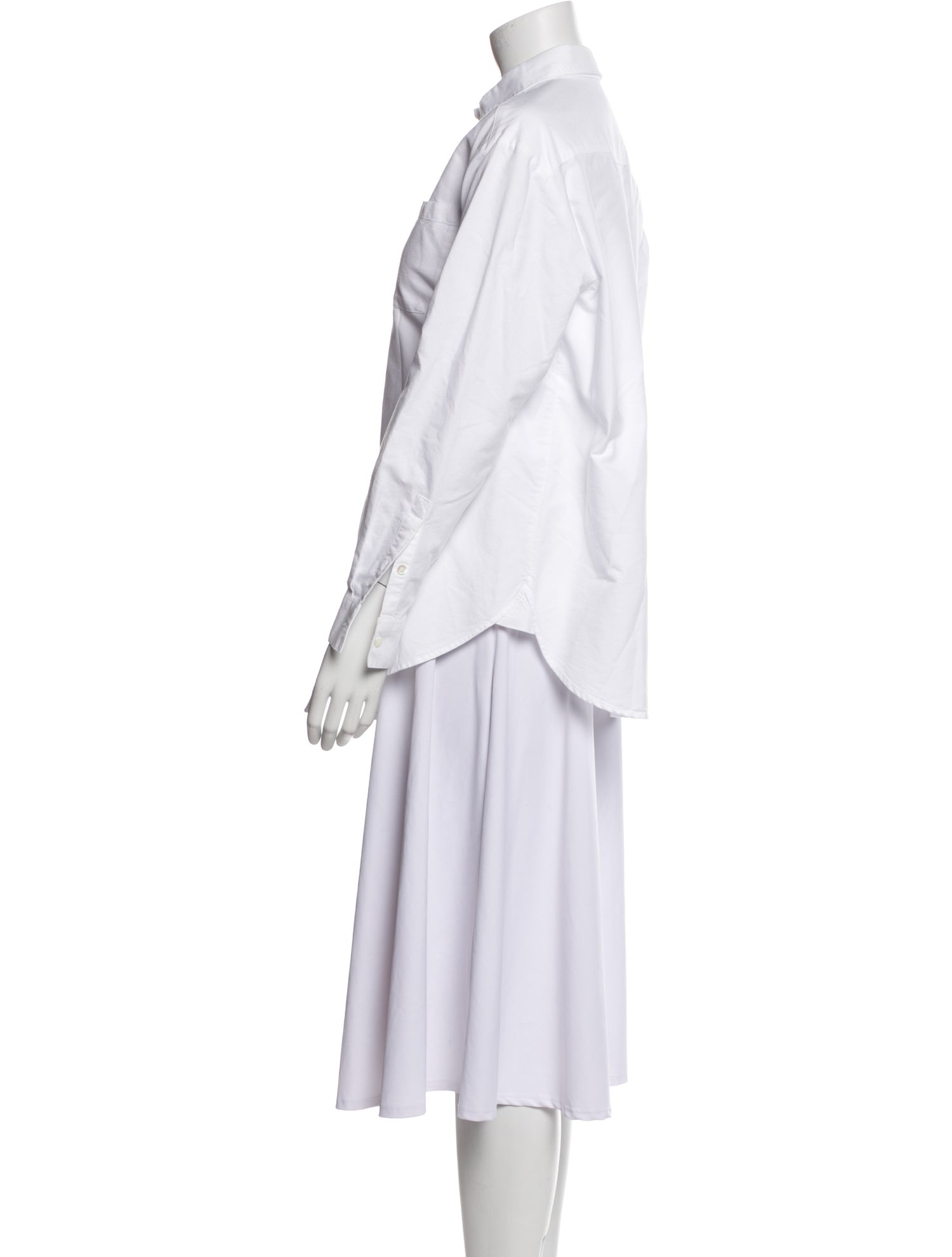 Sézane Long Sleeve Button-Up Top