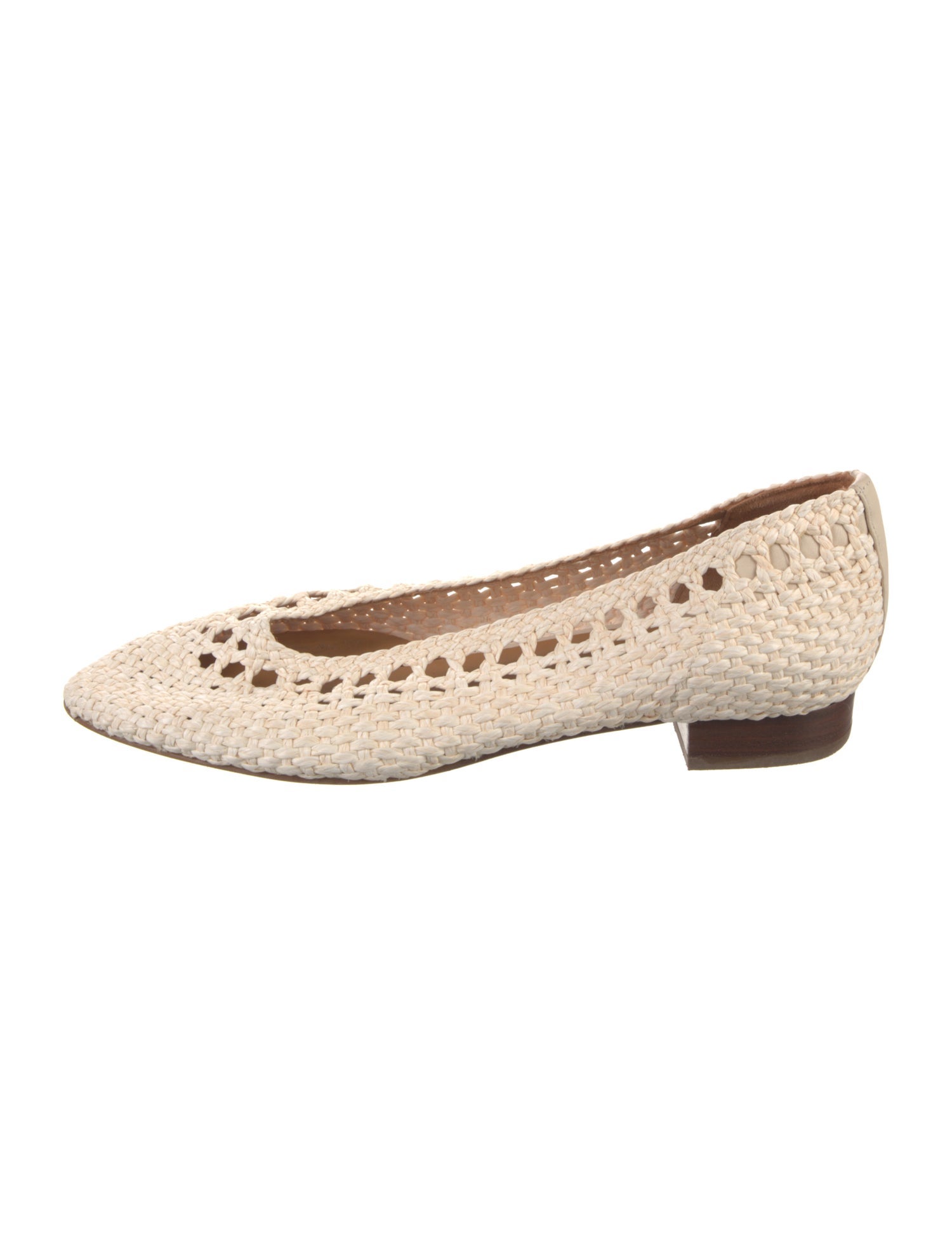 Sézane Straw Ballet Flats