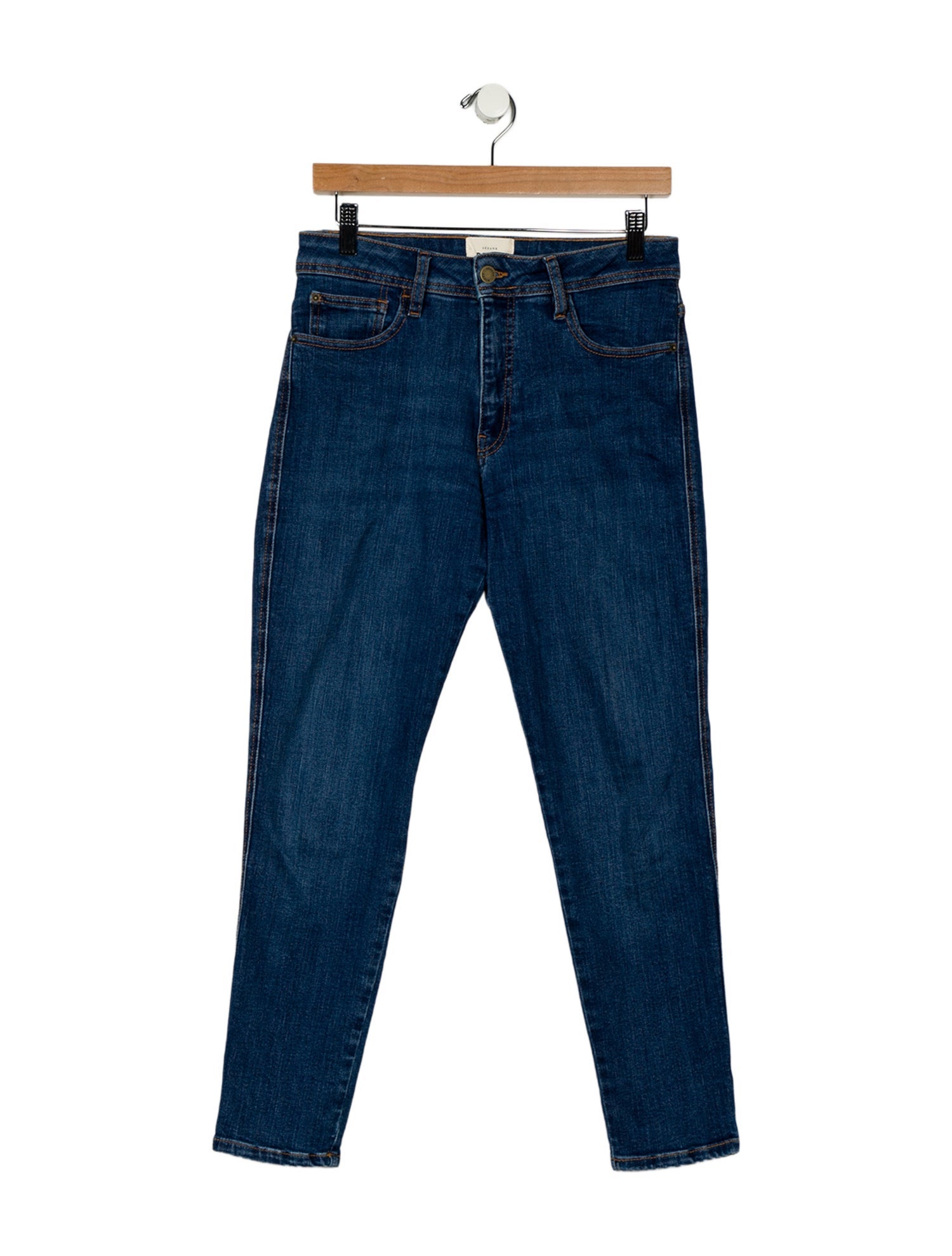 Sézane Mid-Rise Straight Leg Jeans