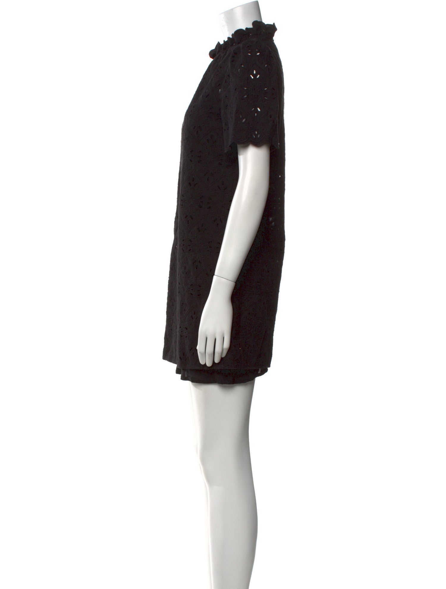 Sézane Mock Neck Mini Dress