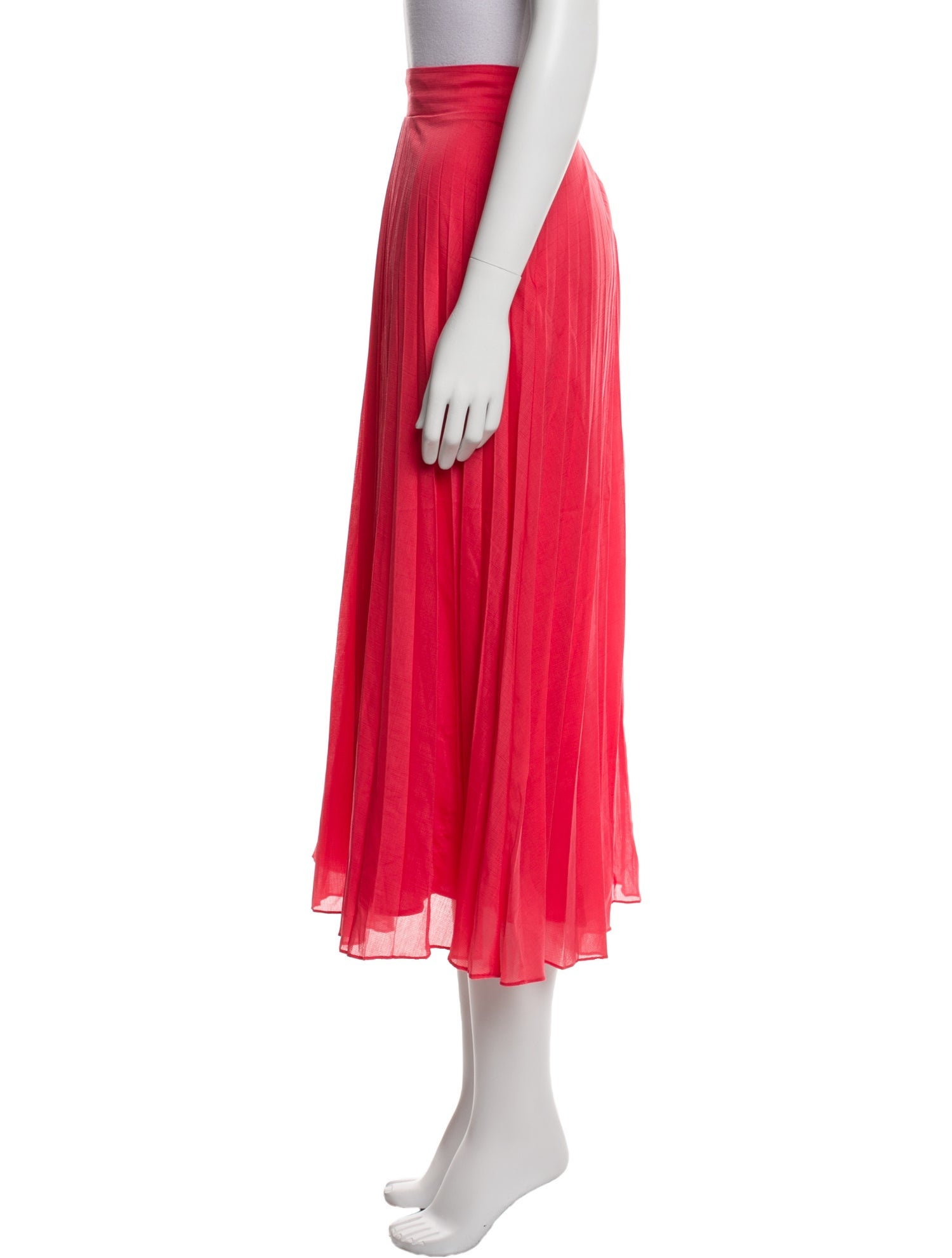 Sézane Pleated Accents Midi Length Skirt w/ Tags