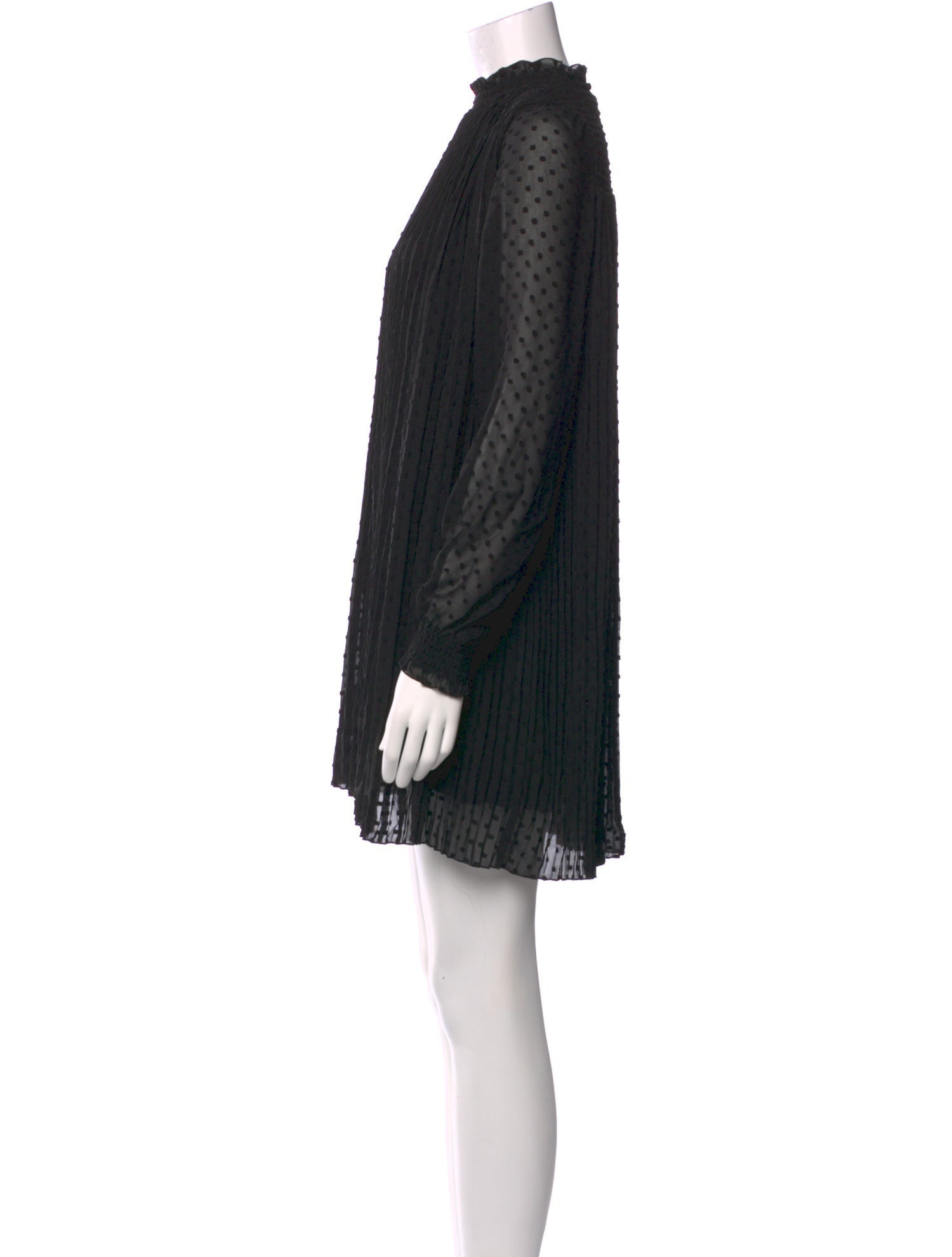 Sézane Mock Neck Mini Dress