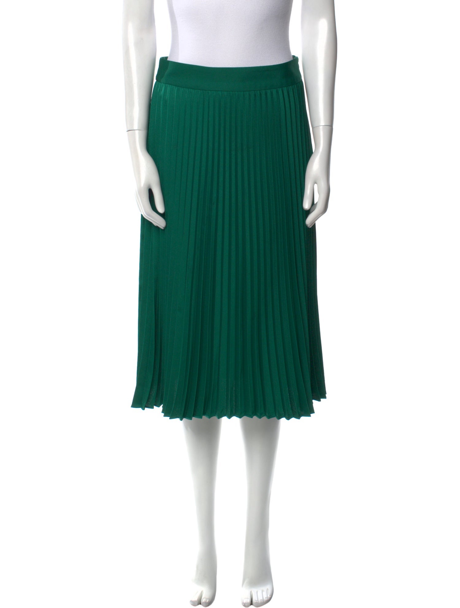 Sézane Pleated Accents Knee-Length Skirt