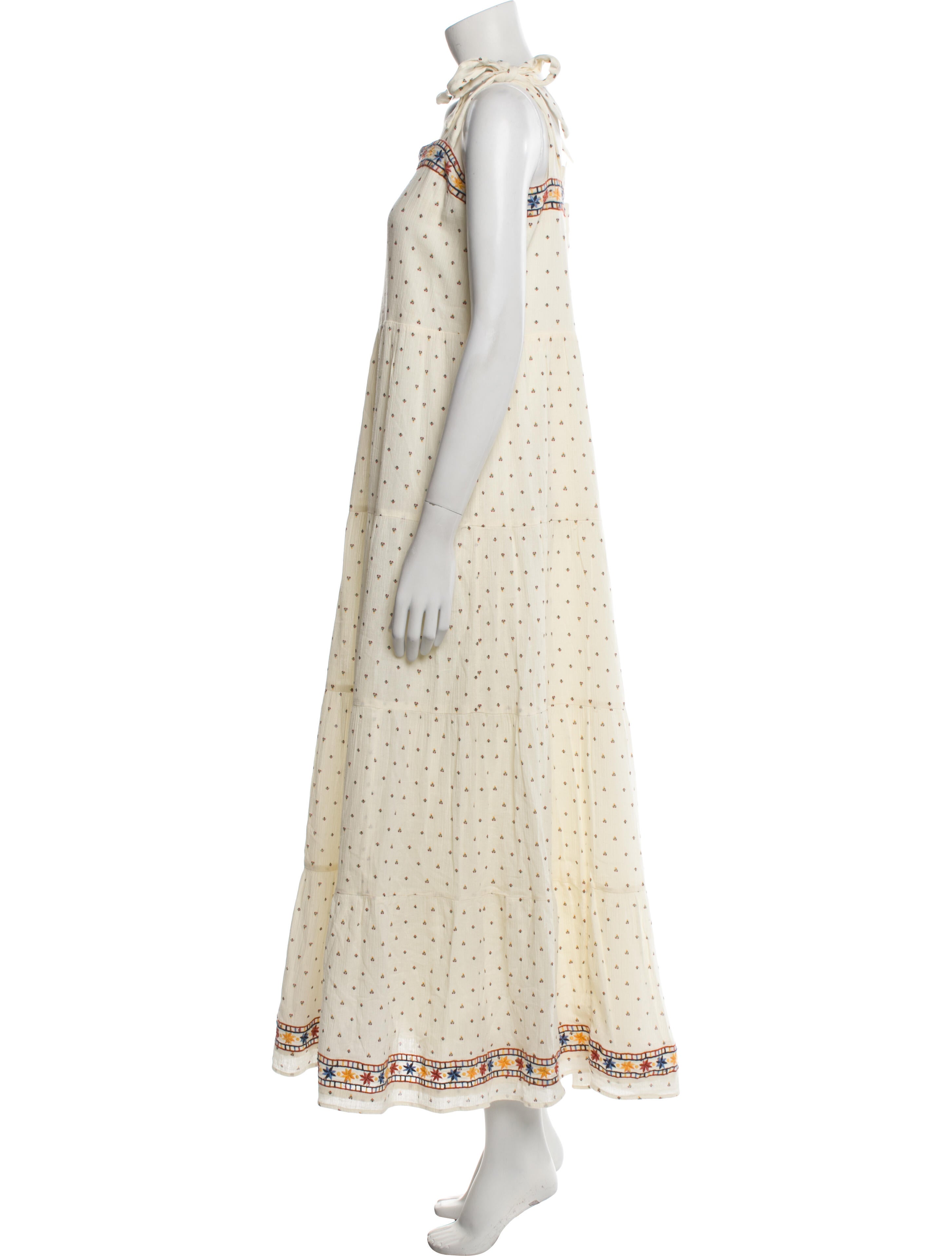 Sézane Polka Dot Print Long Dress