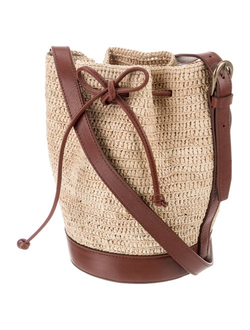 Sézane Raffia Bucket Bag