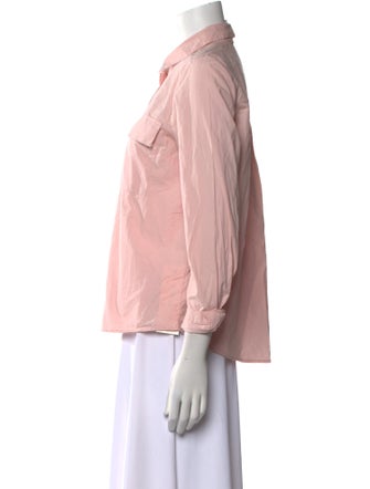 Sézane Three-Quarter Sleeve Button-Up Top