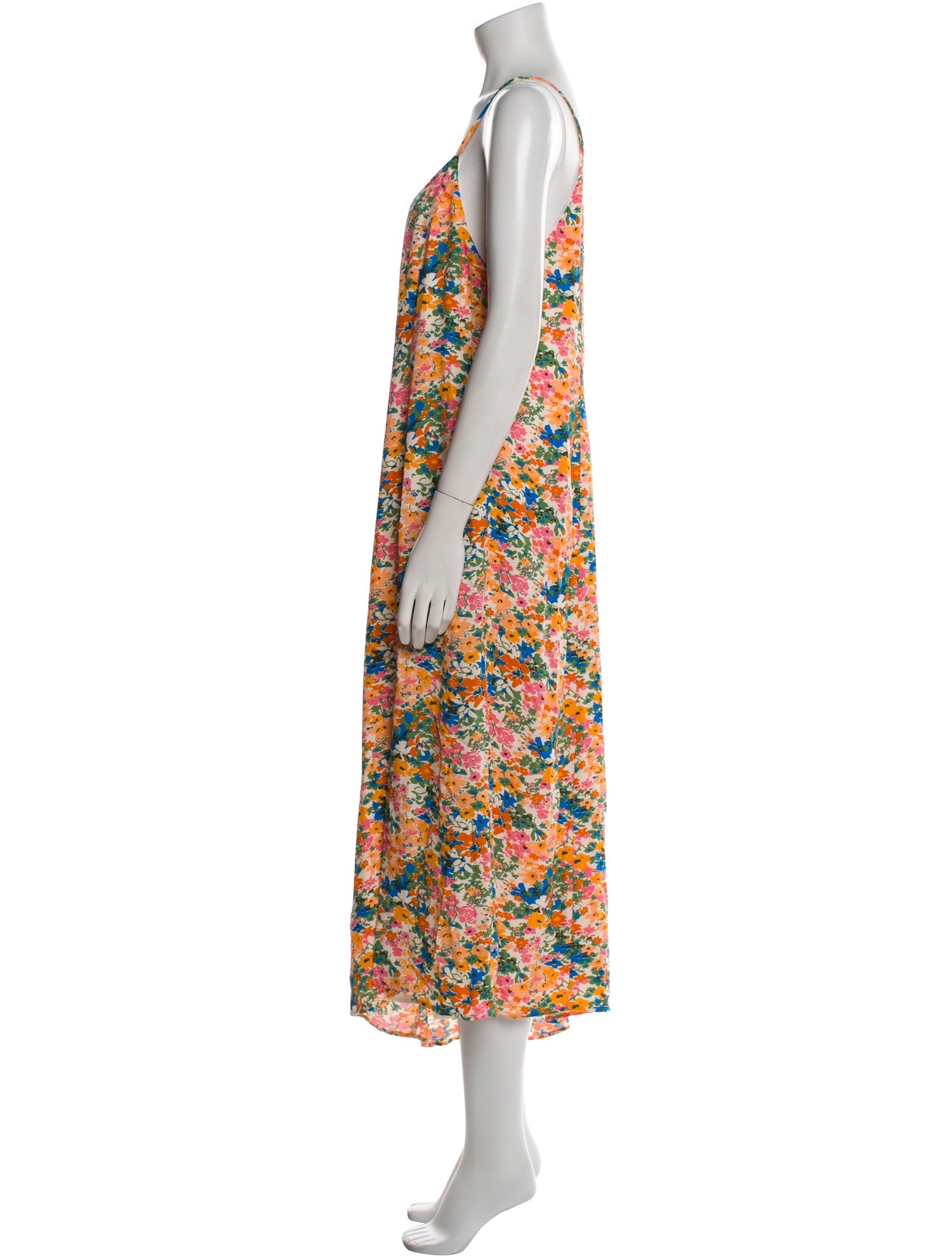 Sézane Floral Print Midi Length Dress w/ Tags